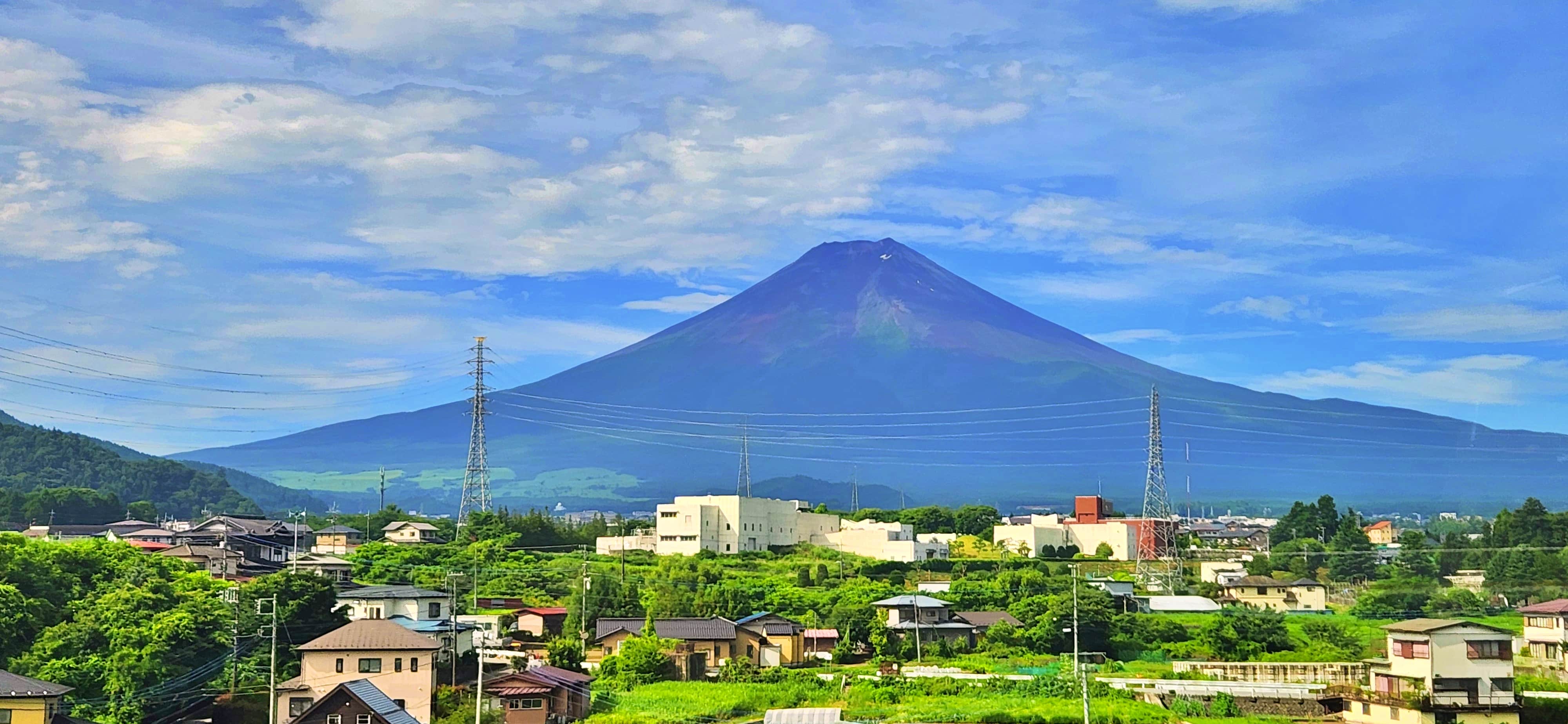 View of Mt Fuji from the Highway Bus to Kawaguchiko, Mt Fuji