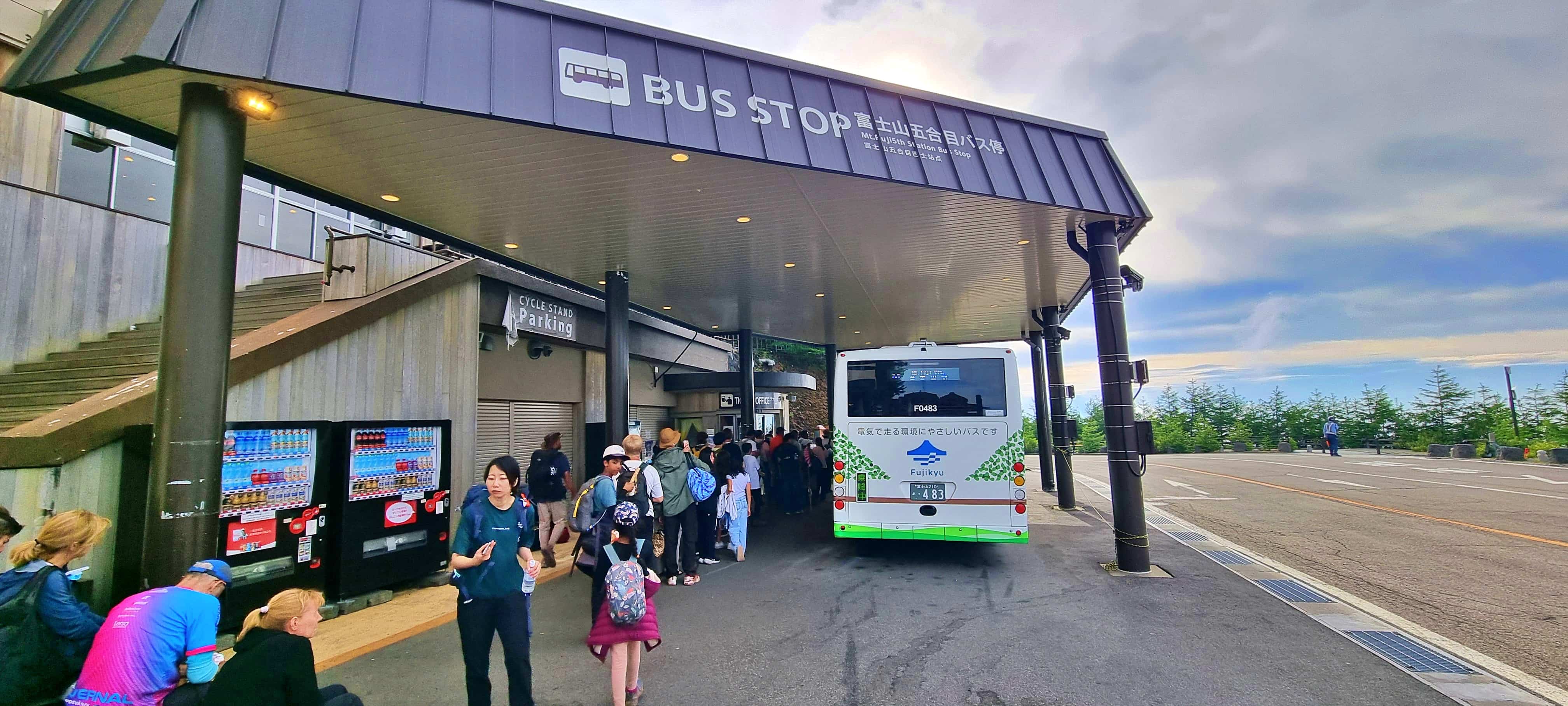 Fuji-Subaru Line 5th Station Bus Stop, Mt Fuji