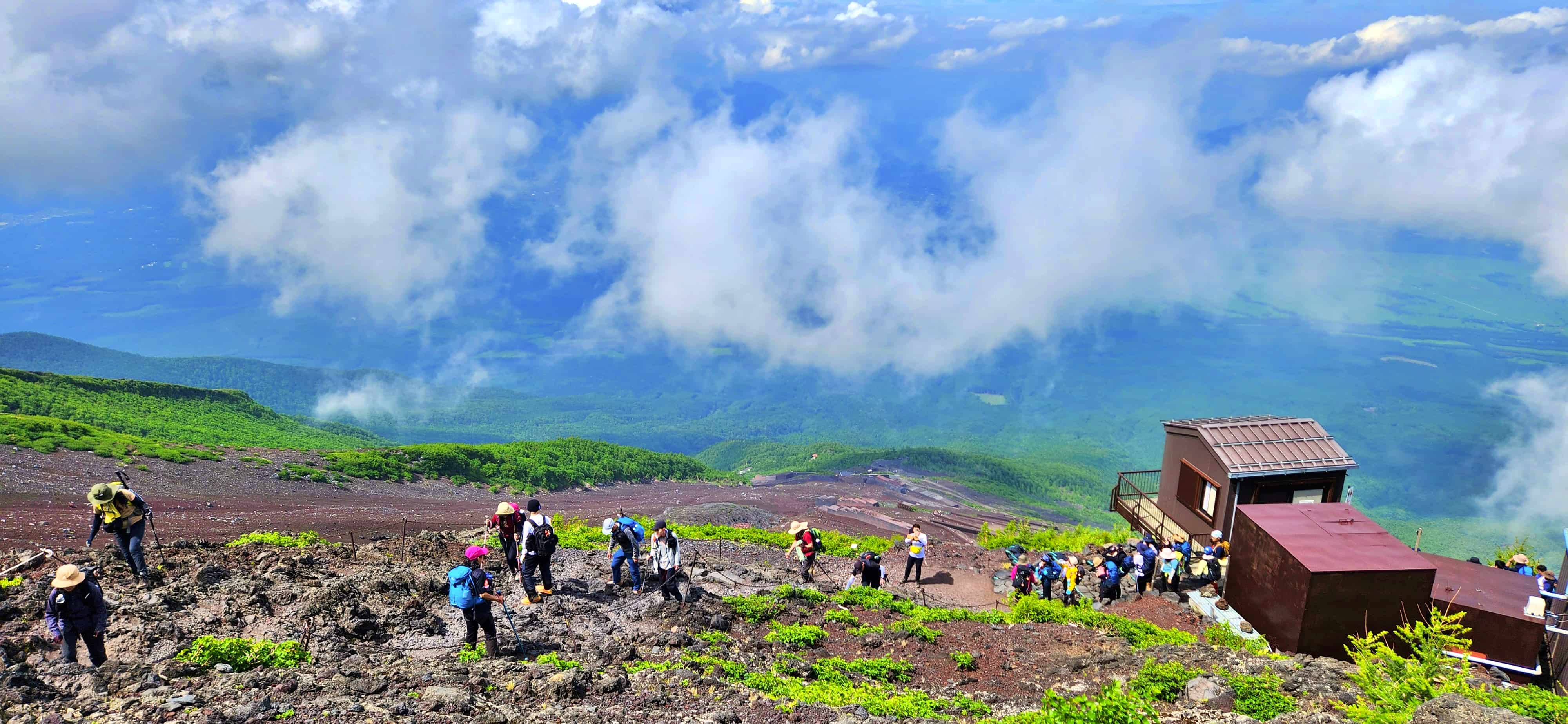 Yoshida Trail from 7th Station to 8th Station, Mt Fuji