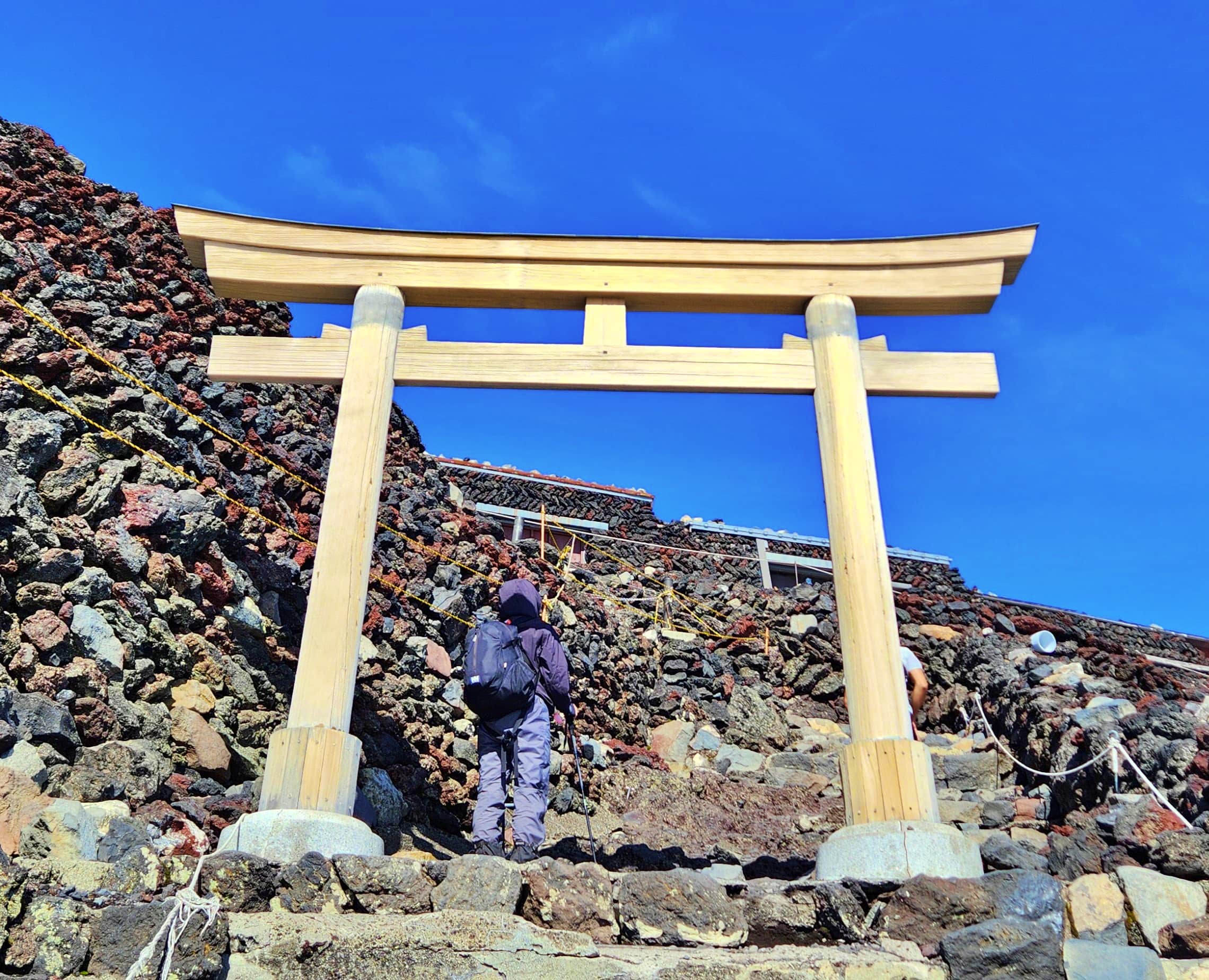 Mt Fuji Summit Entrance Torii Gate, Mt Fuji