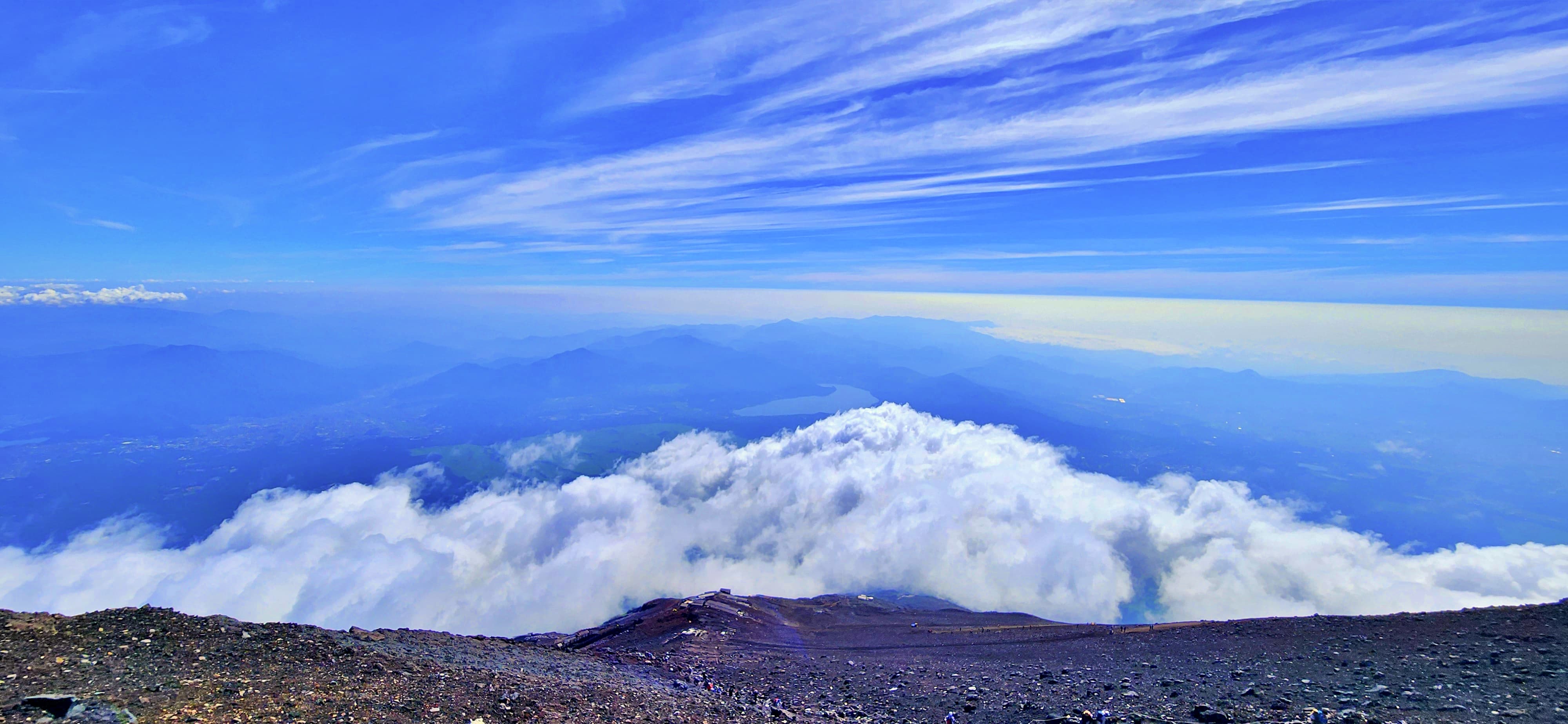 View from Mt Fuji Summit