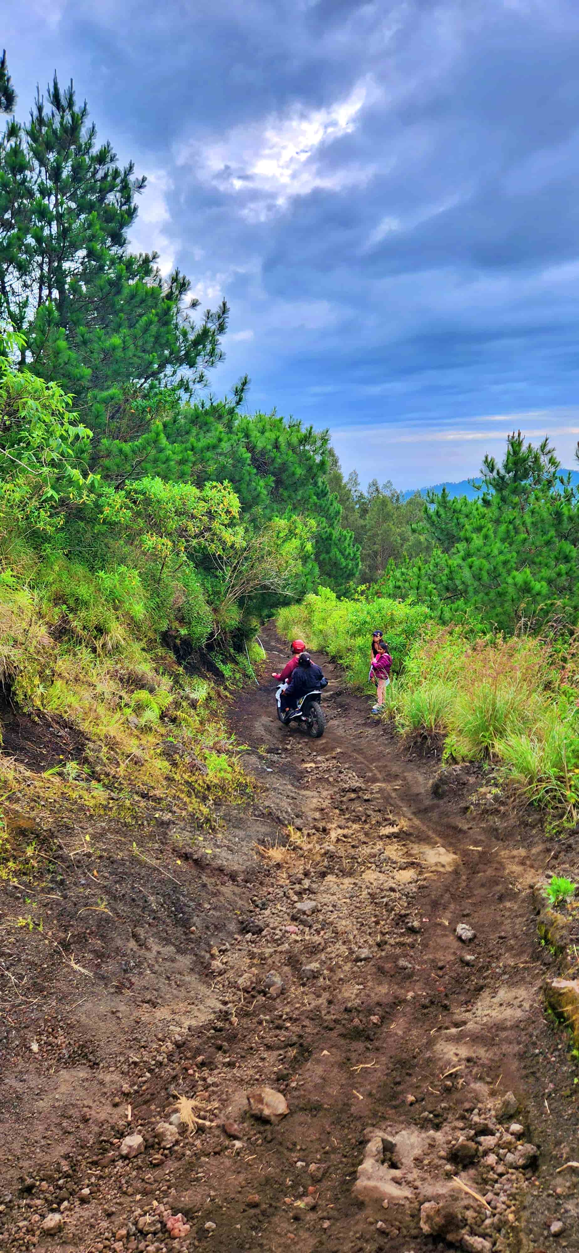 Dirt Bike Route Descent on Mt Batur Sunrise Trek in Bali