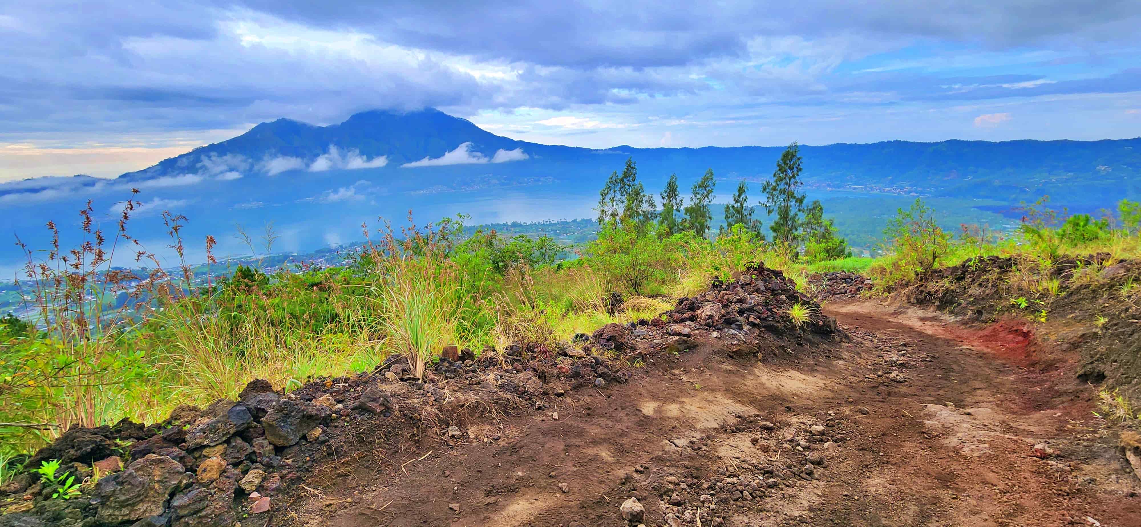 Final Descent on Mt Batur Sunrise Trek in Bali