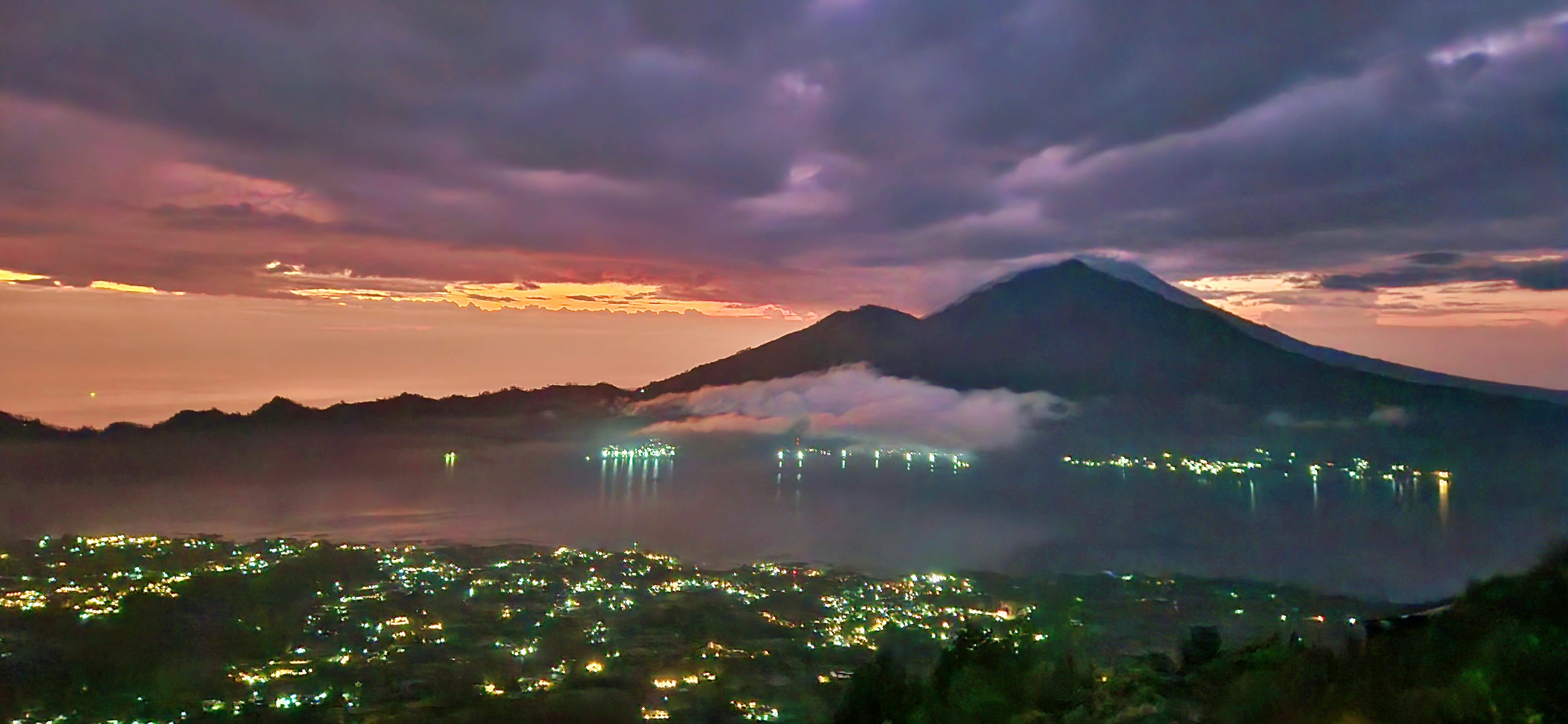 Views along the Mt Batur Sunrise Trek in Bali