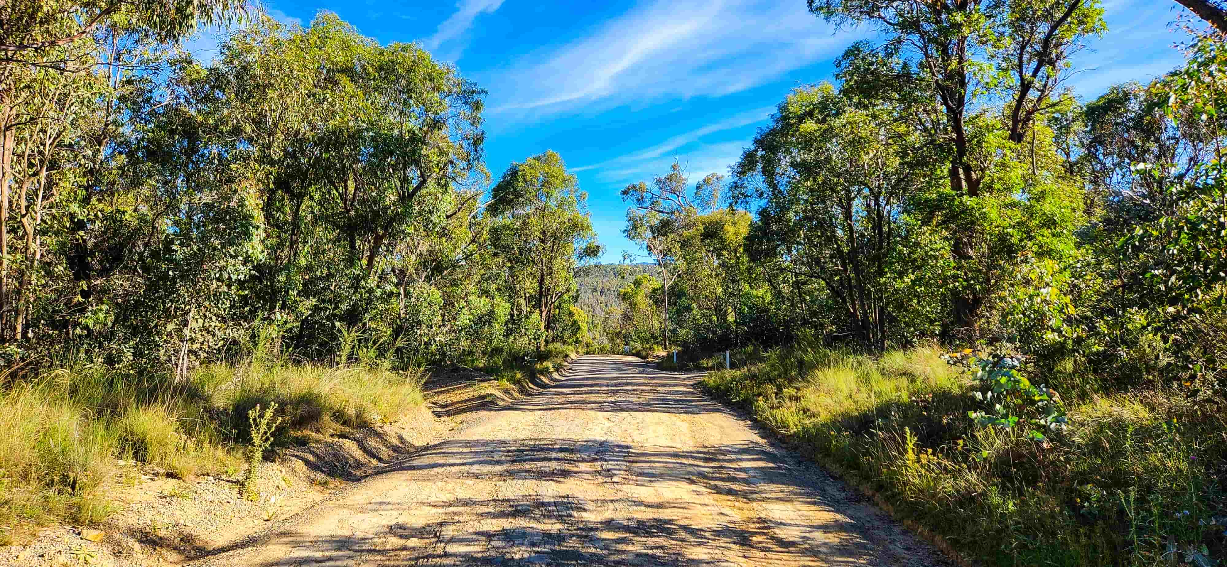 Unsealed Boboyan Road in Namadgi National Park near Canberra