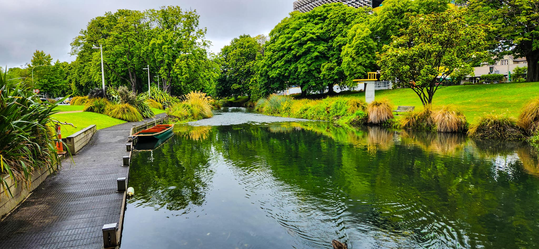 Avon River in Christchurch New Zealand