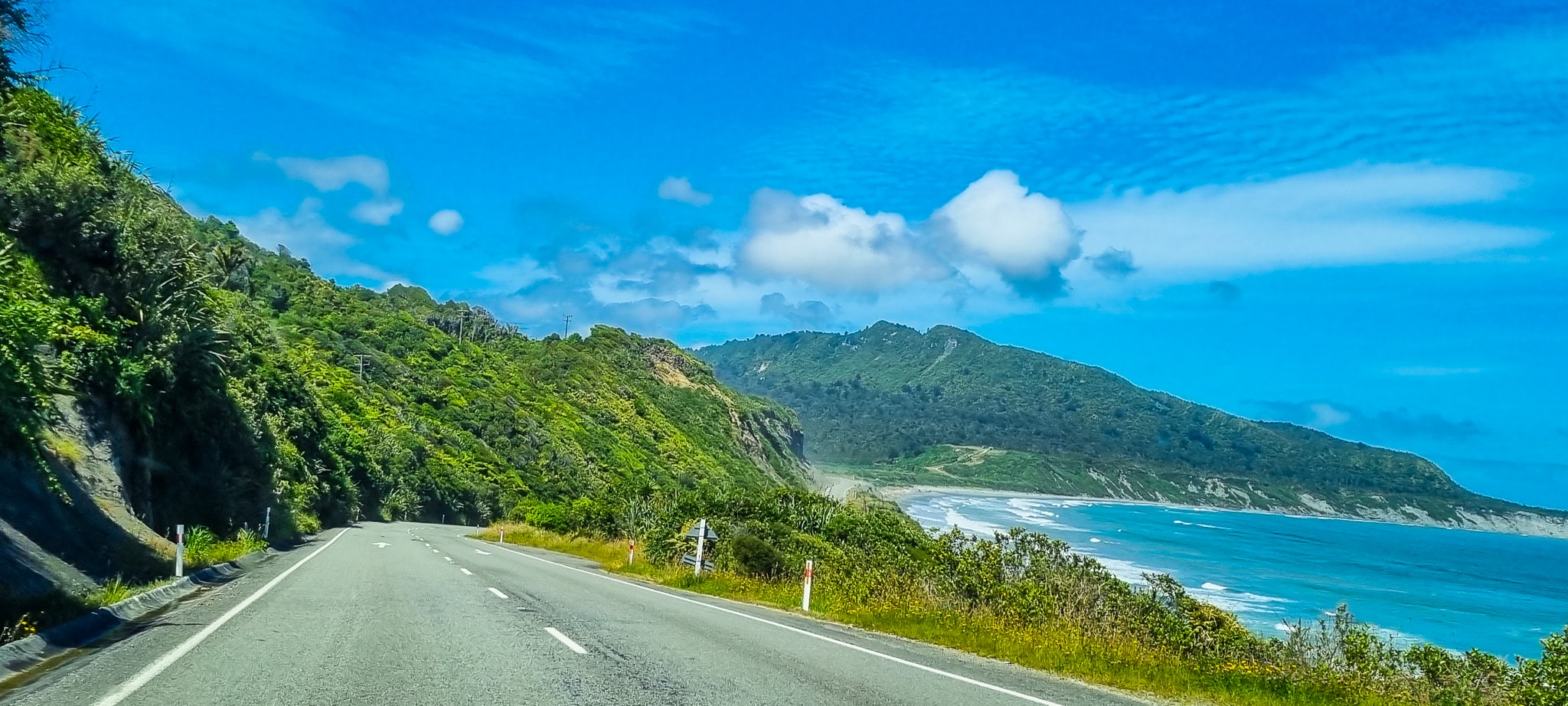 Coastal views Greymouth to Franz Josef