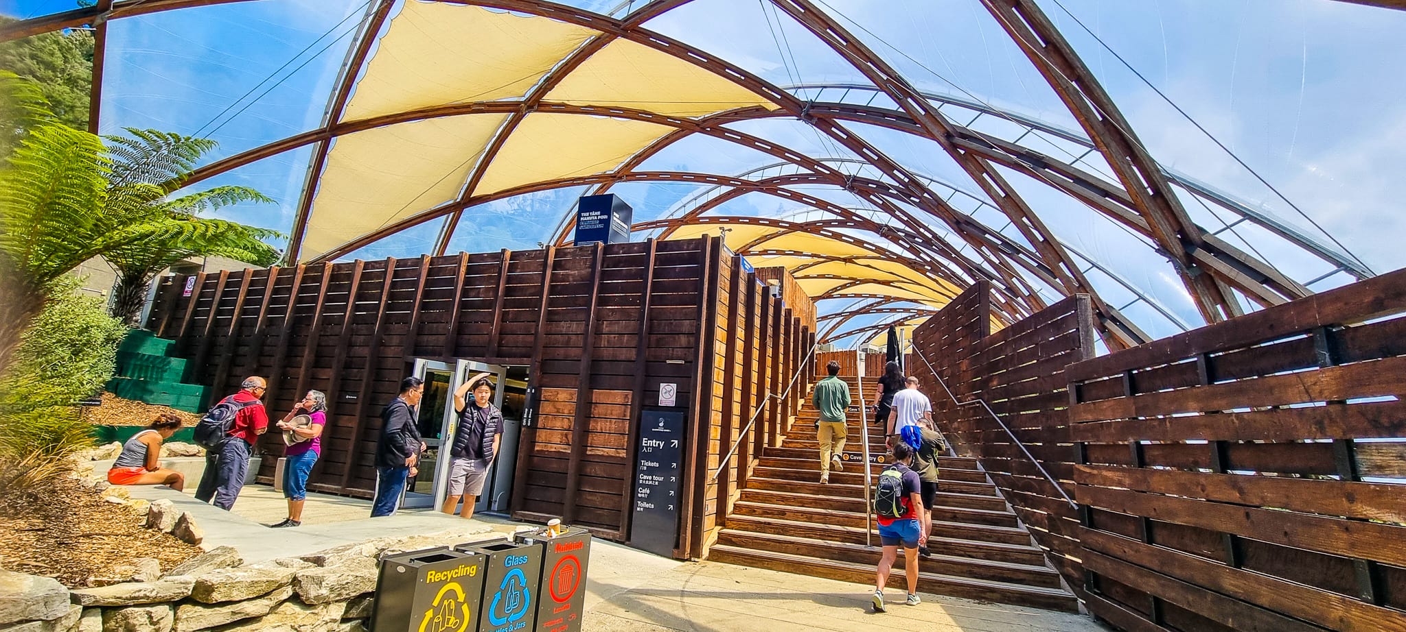 Colourful Hobbit Holes at Hobbiton