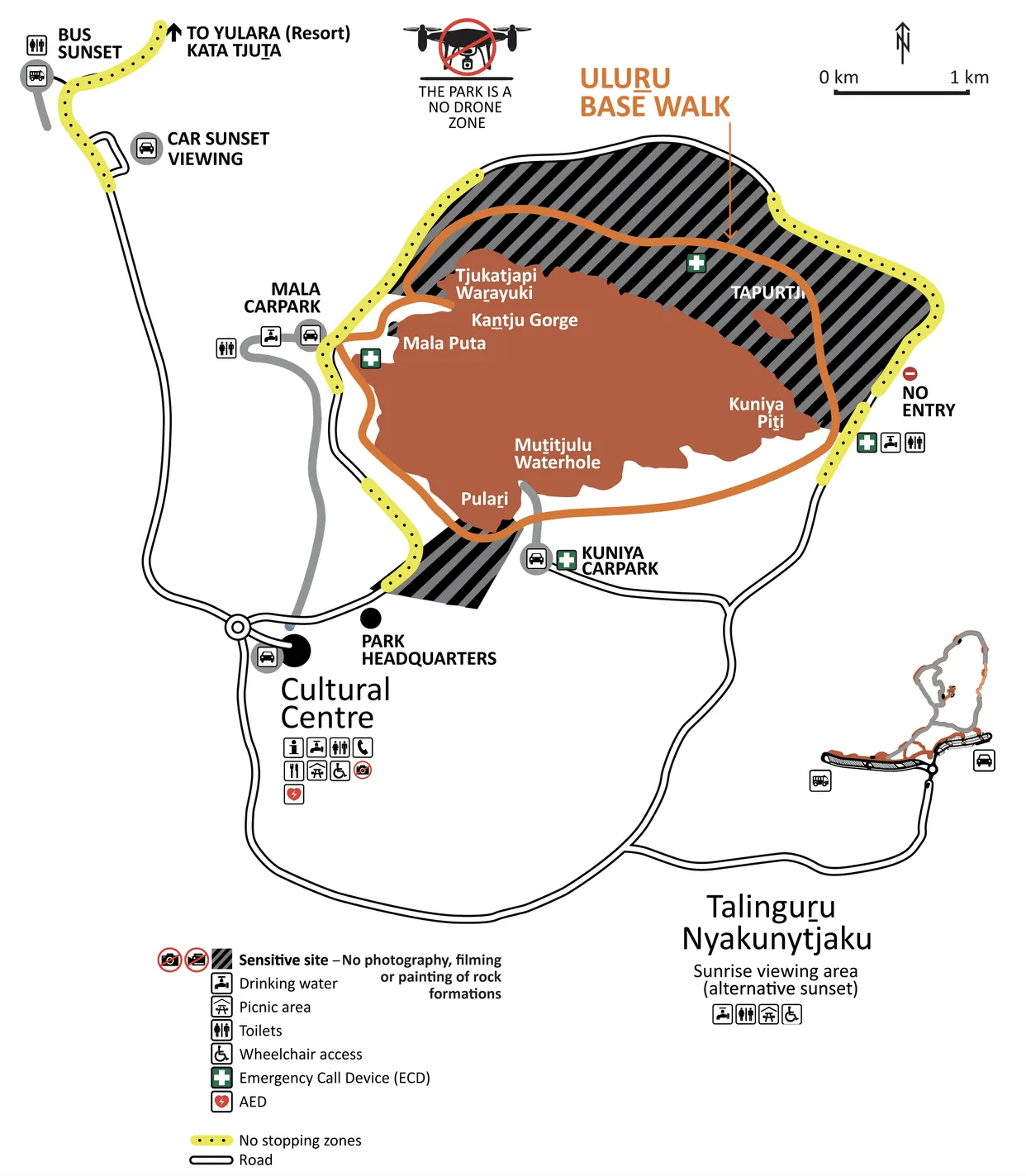 Uluru Base Walk Map