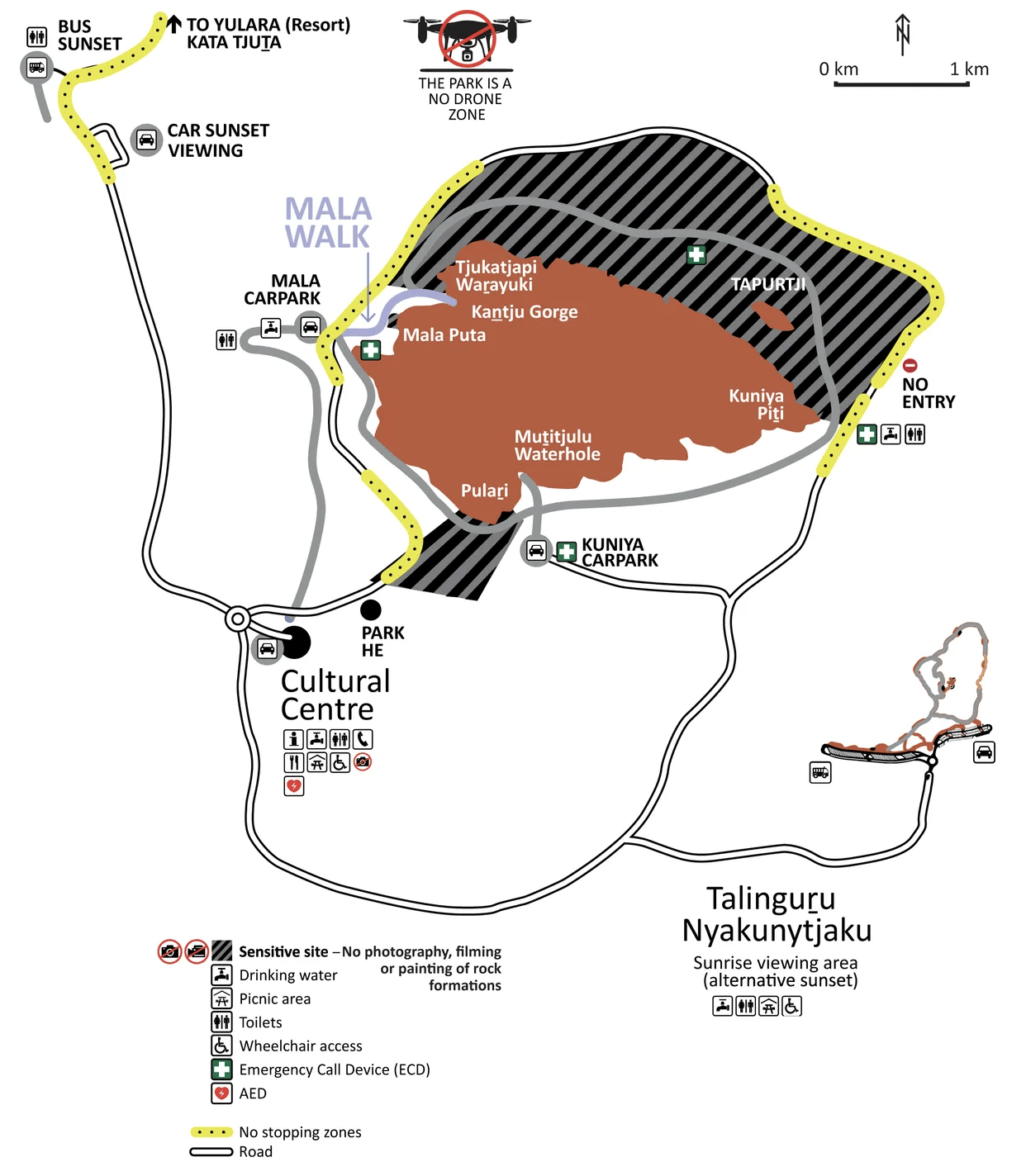 Uluru Mala Walk Map
