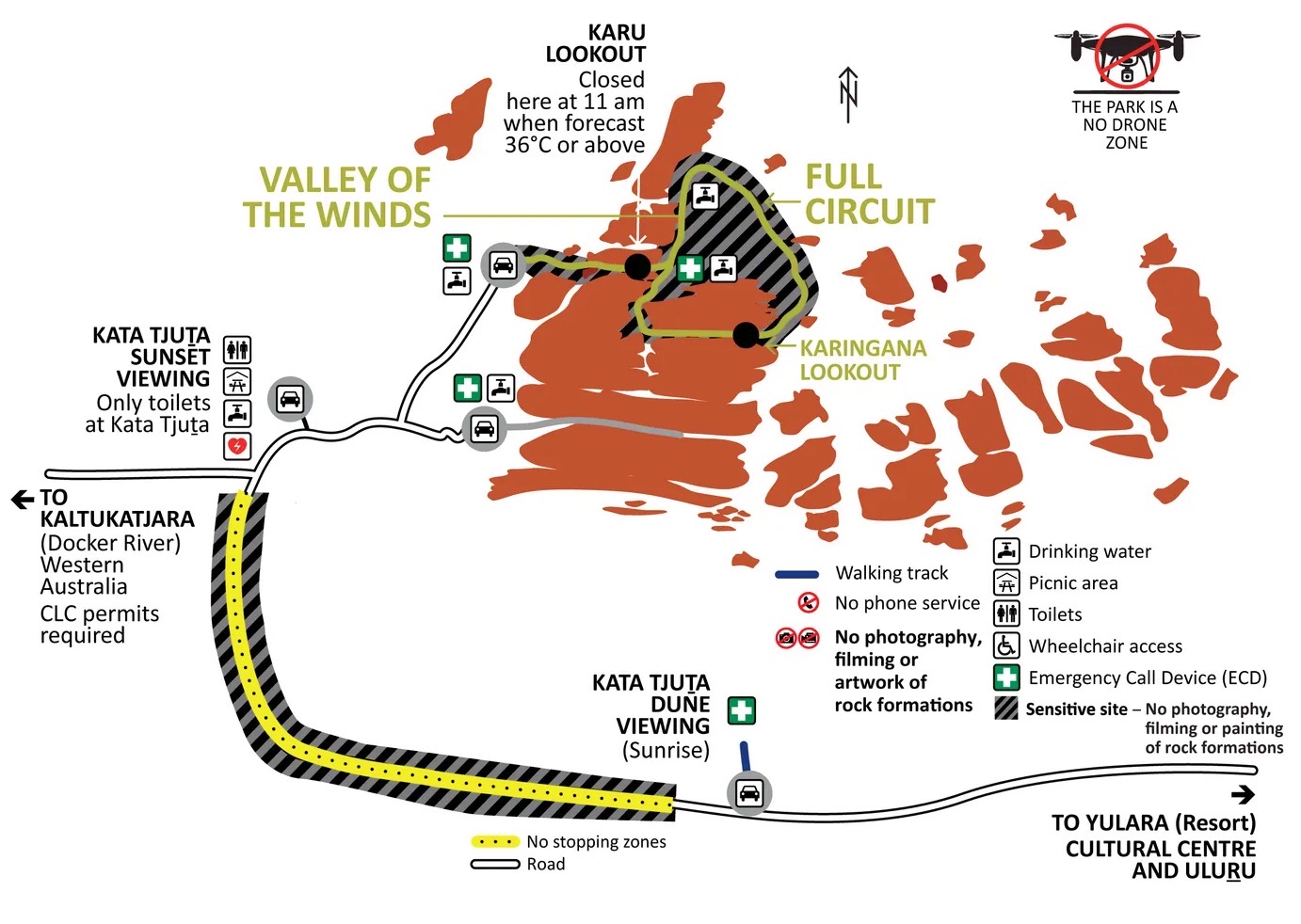 Valley of the Winds Walk Map