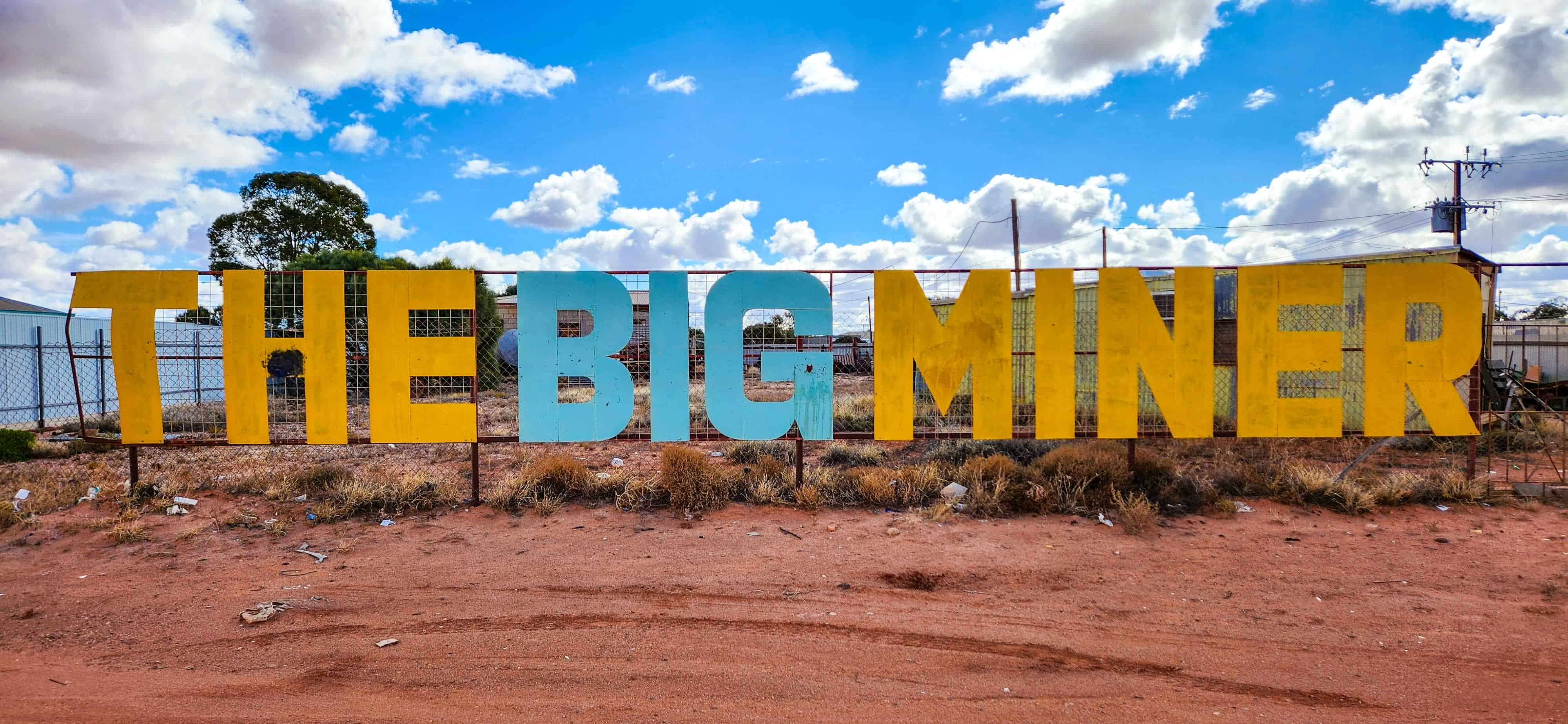 The Big Miner near Simos Jewellery in Coober Pedy