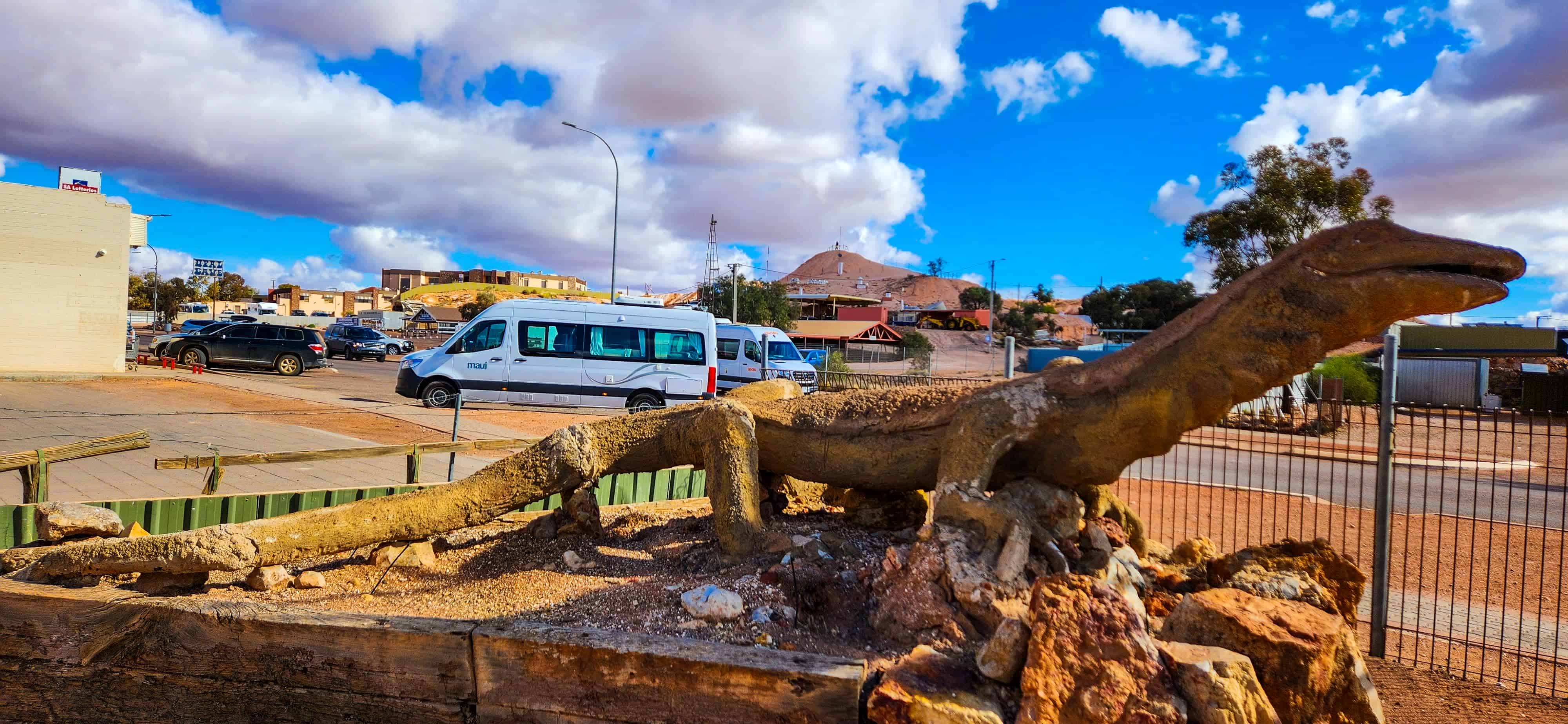 The BIG Goanna in Coober Pedy