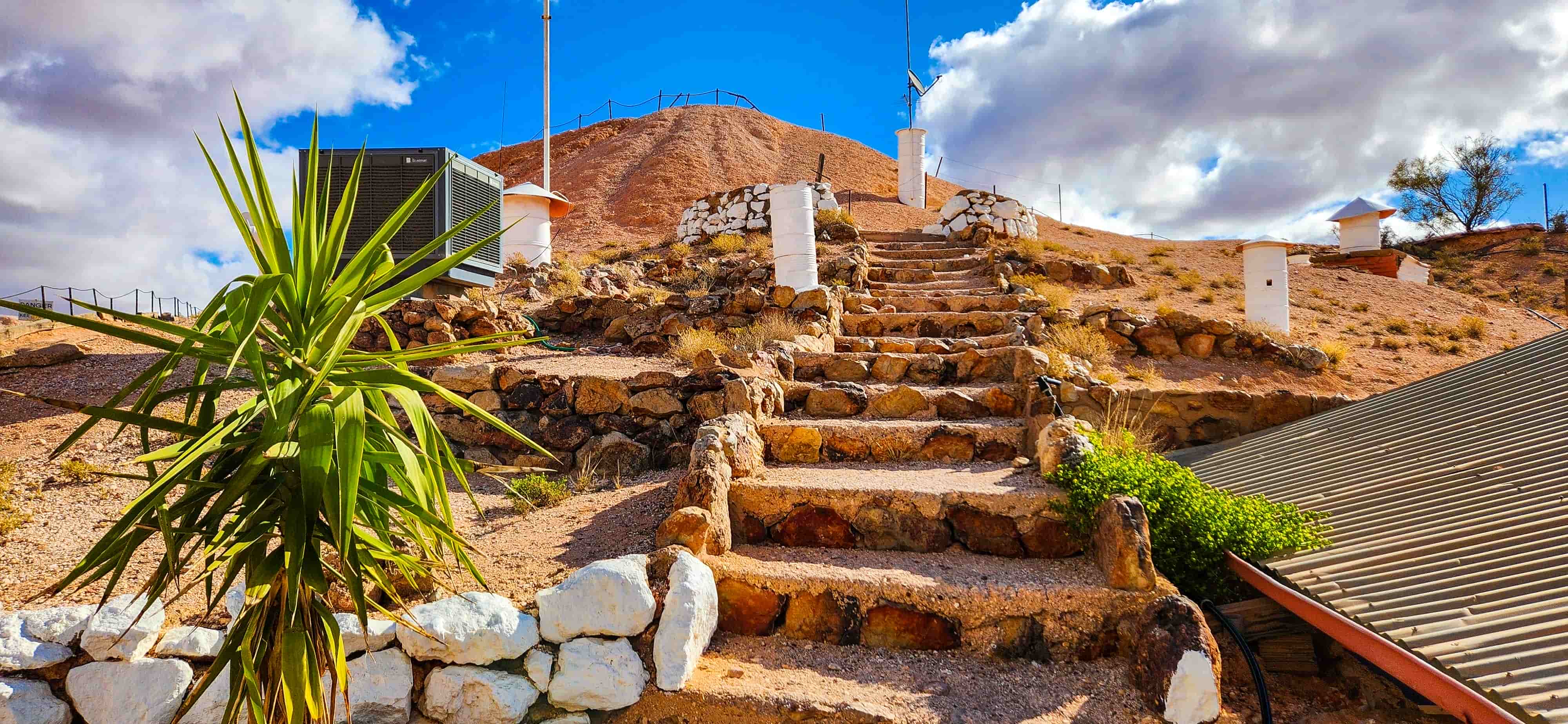 Stairs to The Central Lookout in Coober Pedy