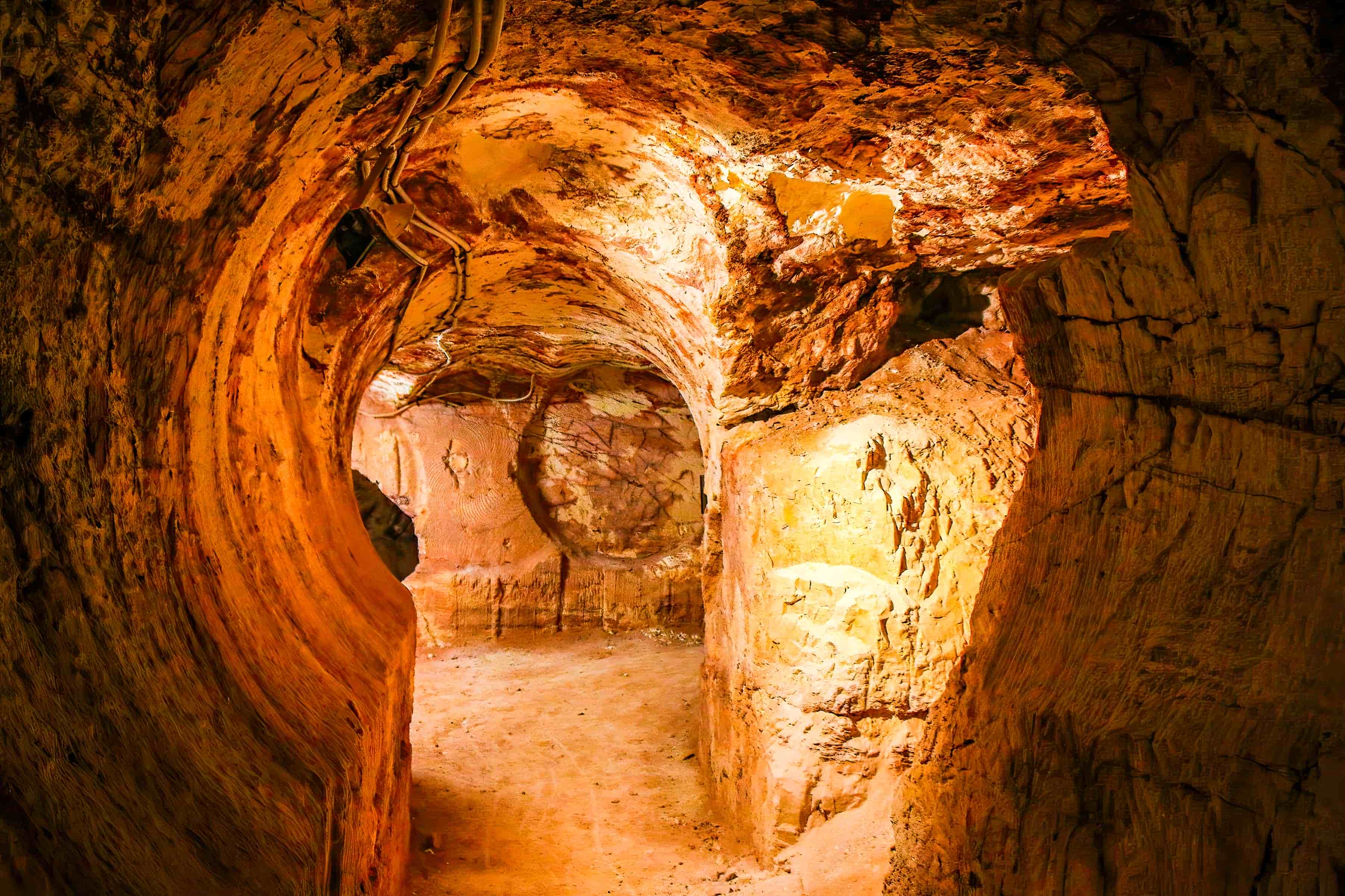 Inside Tom's Working Opal Mine