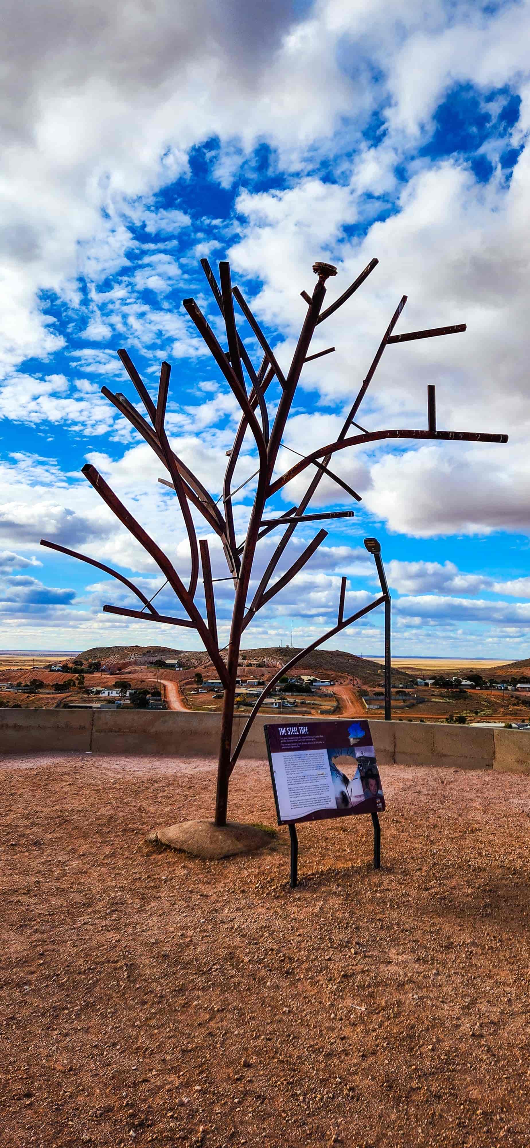 The Big Metal Tree in Coober Pedy