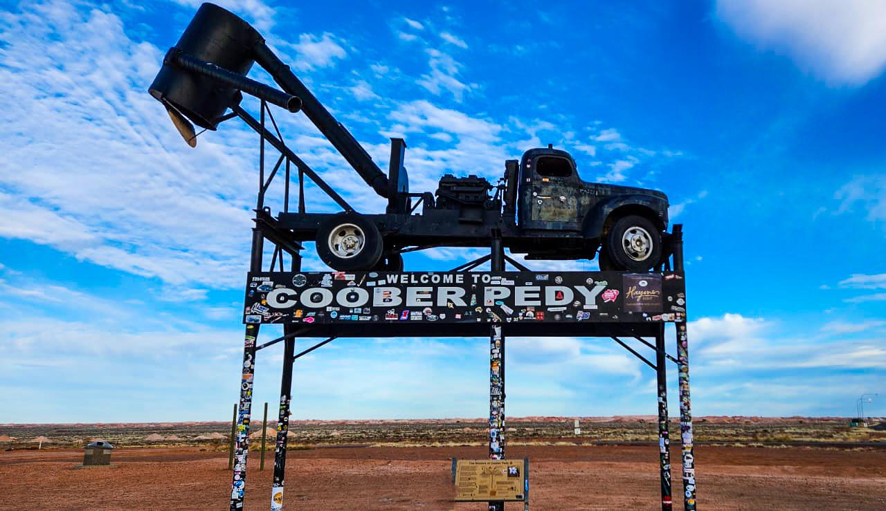 Welcome to Coober Pedy Sign