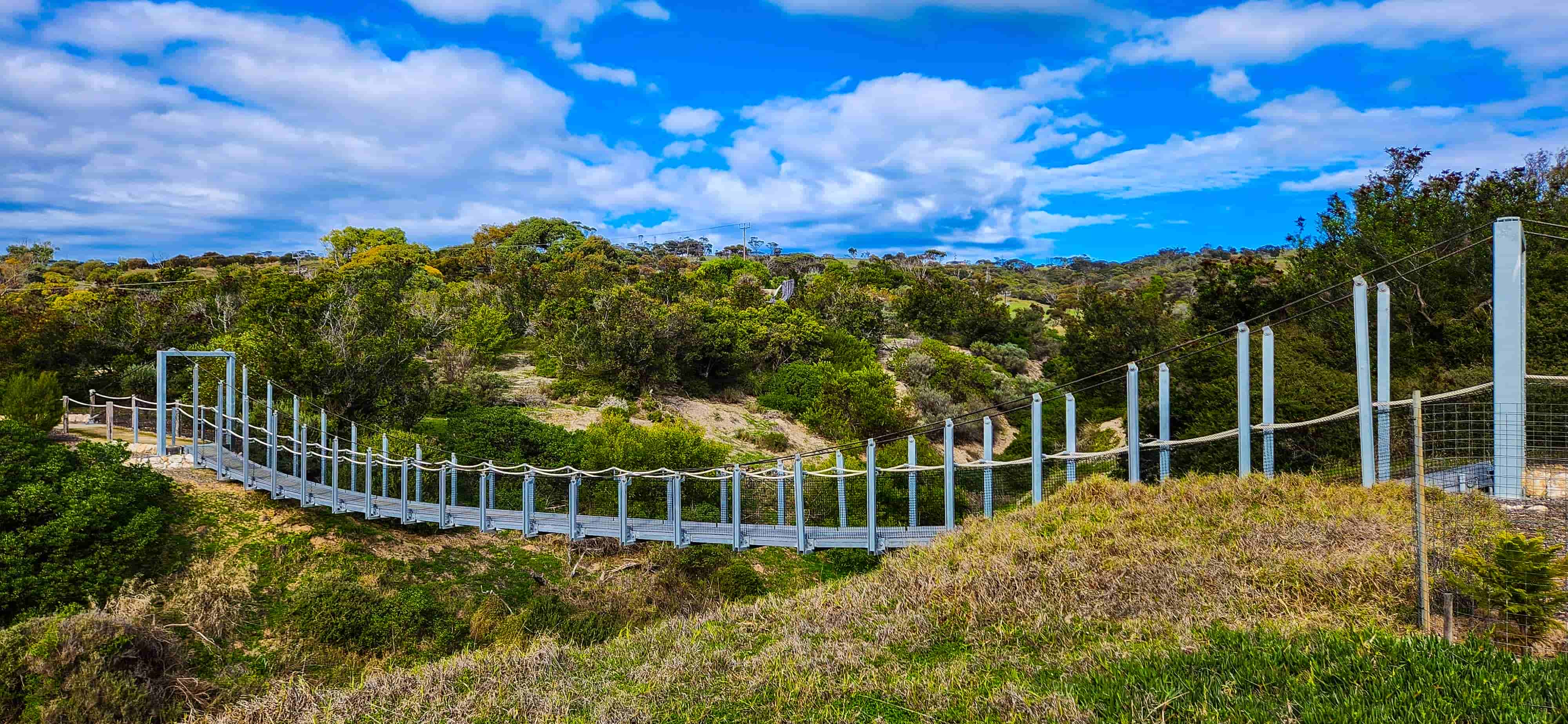 Suspension Bridge along Kangaroo Island Sculpture Trail