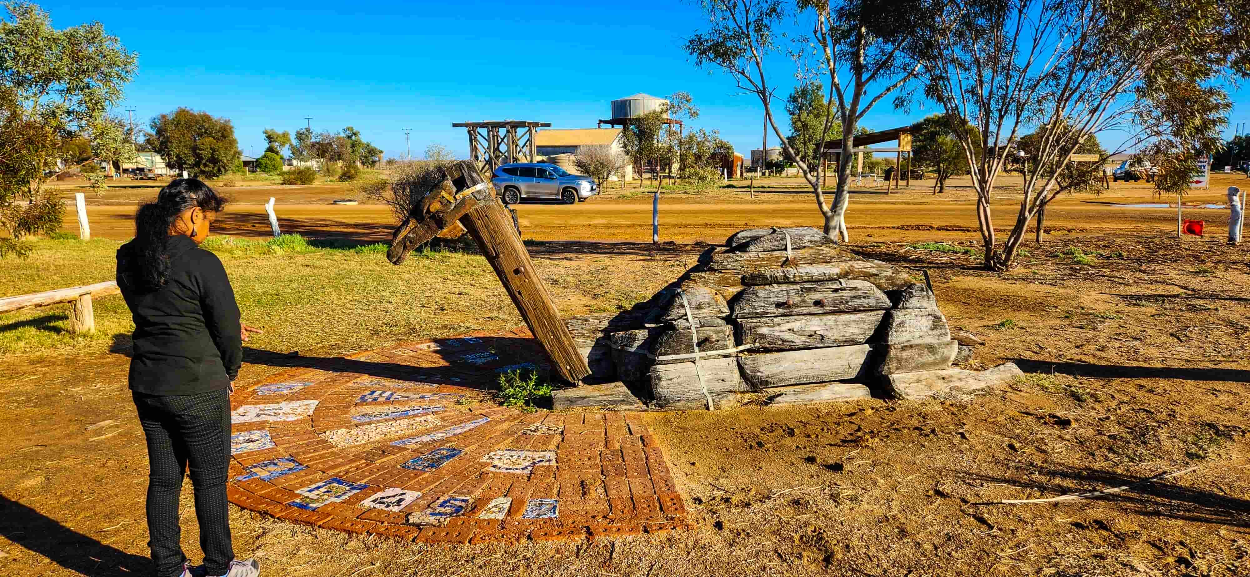 Camel Sundial Sculpture in Marree