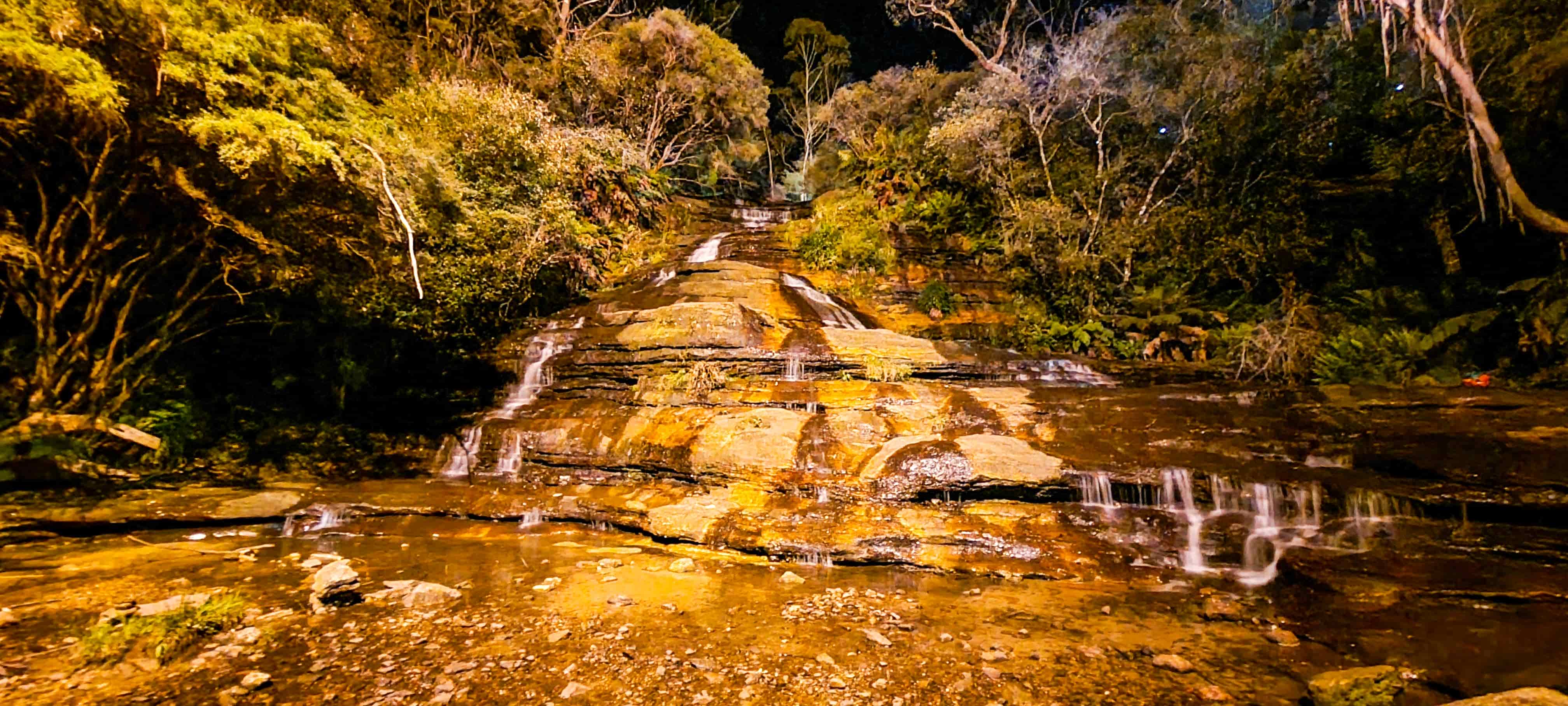 Experience Katoomba Falls during Katoomba Night-lit walk