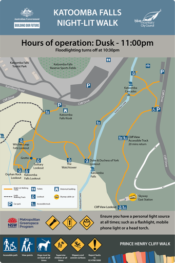 Katoomba Falls Night-Lit Walk