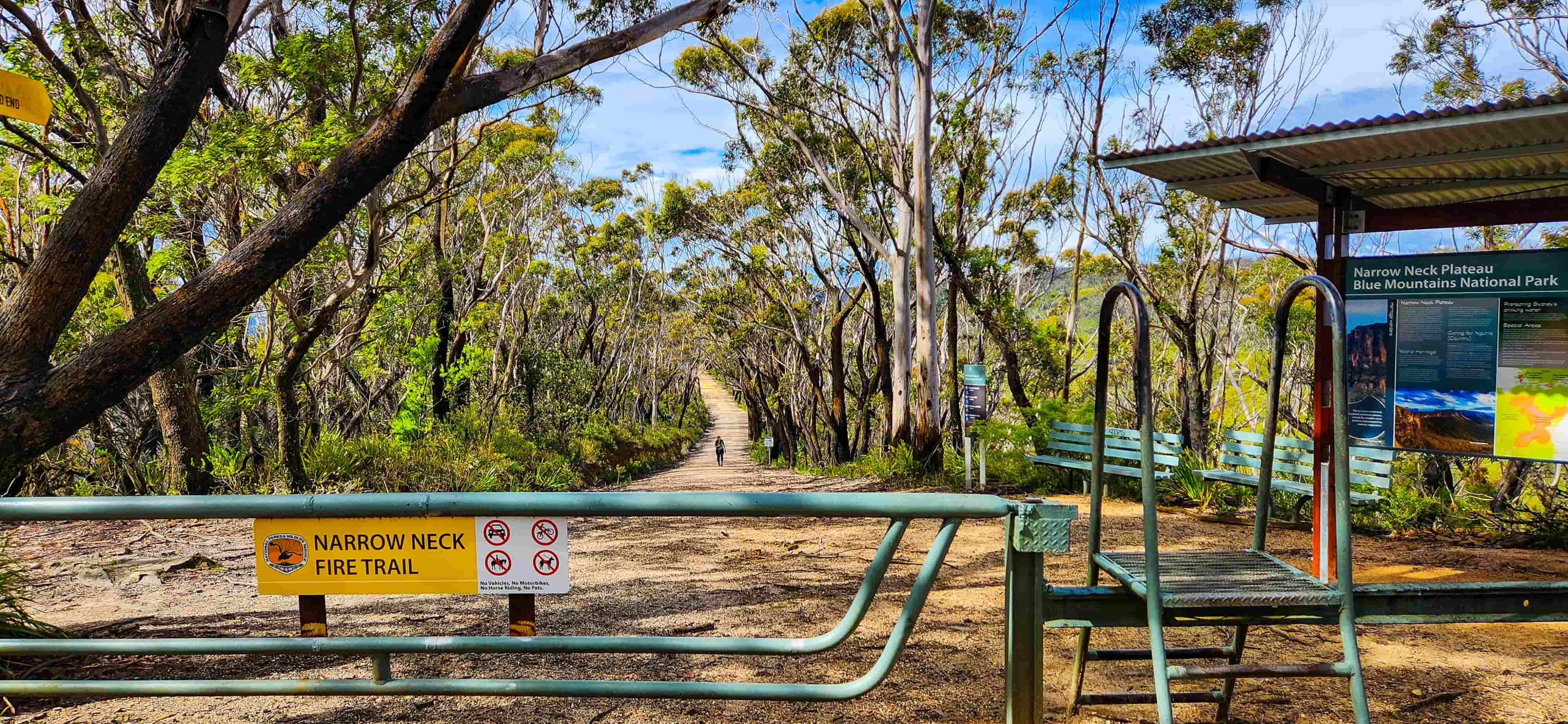 Narrow Neck Trail Locked Gate