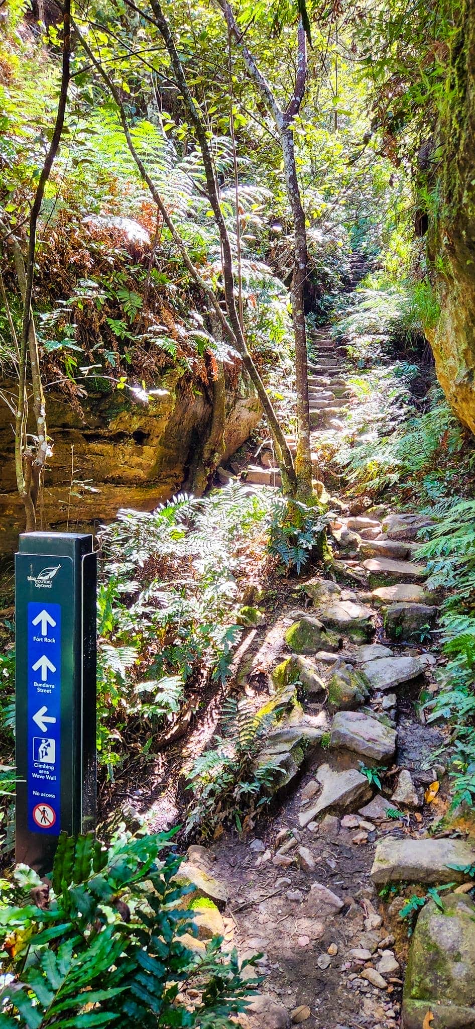Steady climb towards Fort Rock