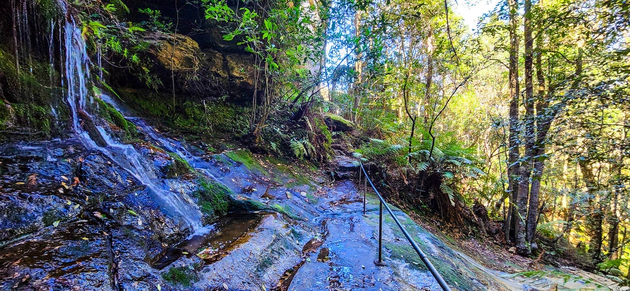 Waterfall at Porters Pass Track and Colliers Causeway Intersection