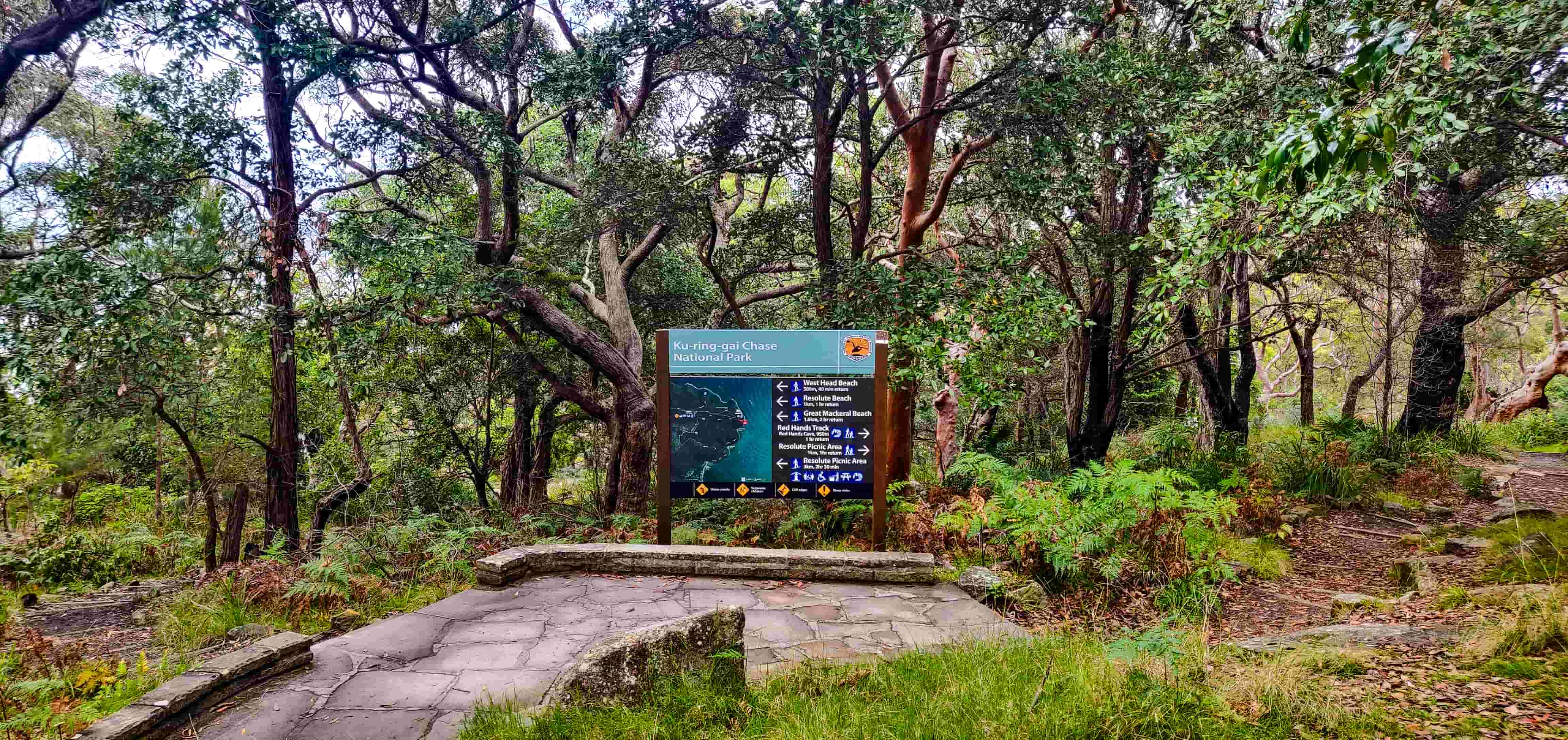 Red Hands Cave Signpost