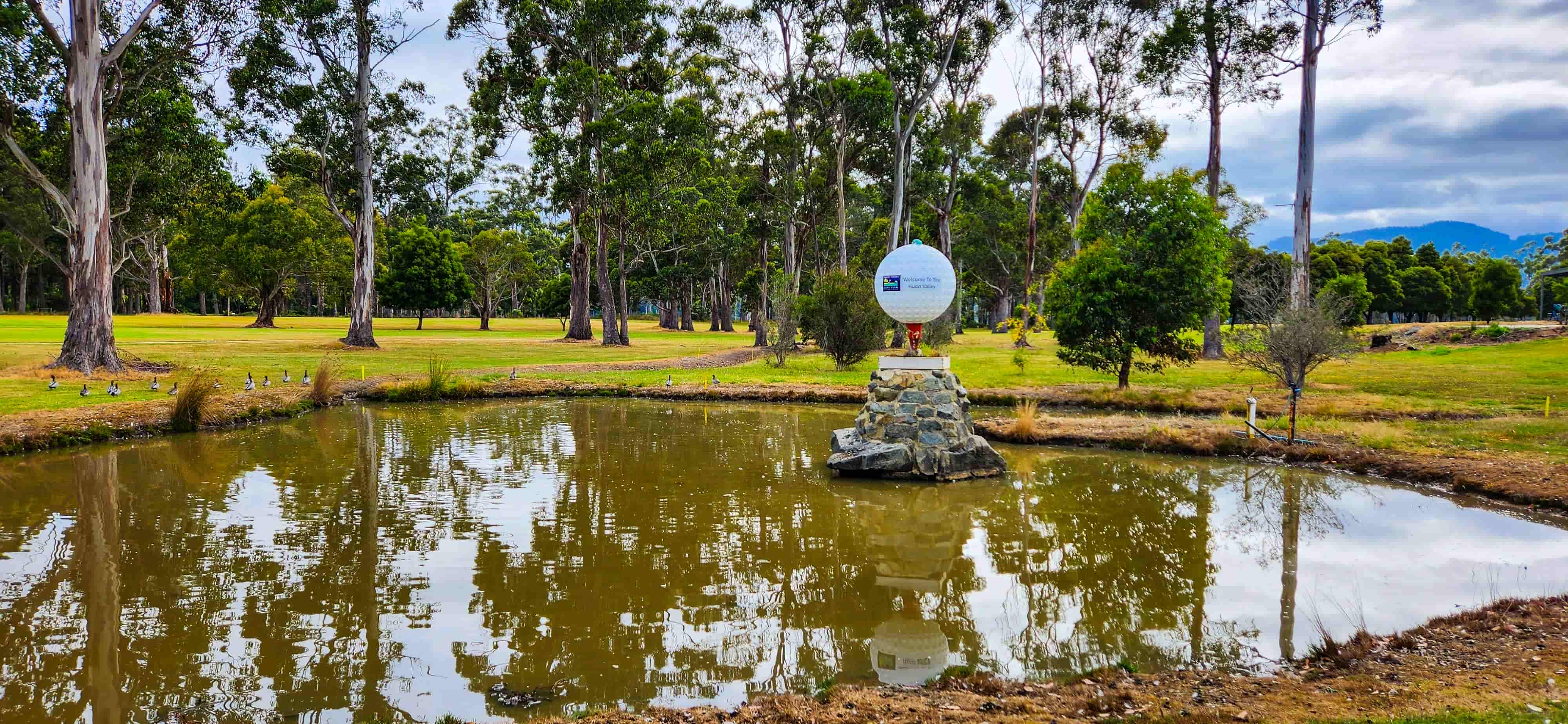 The Big Golf Ball at the Huon Valley Golf Club