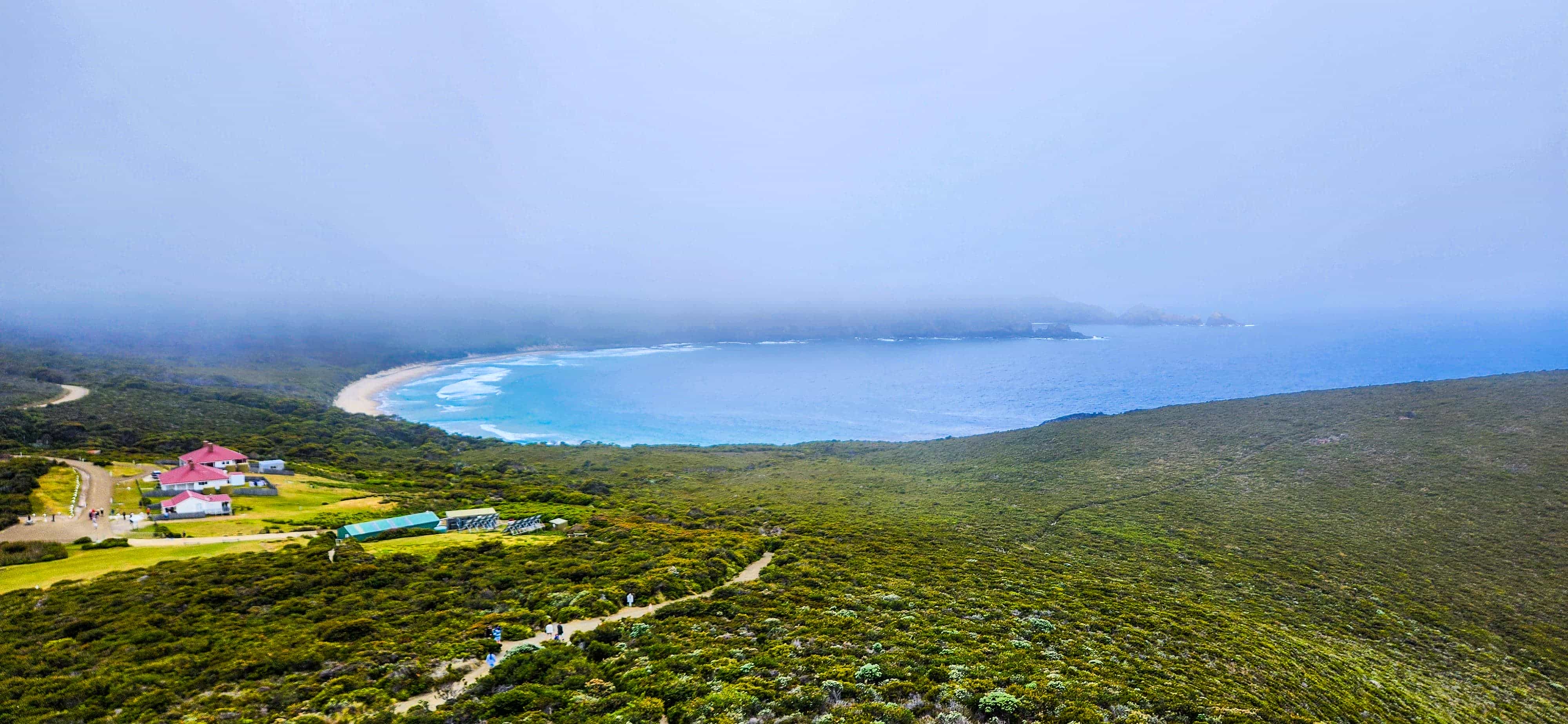 View from the top of Cape Bruny Lighthouse