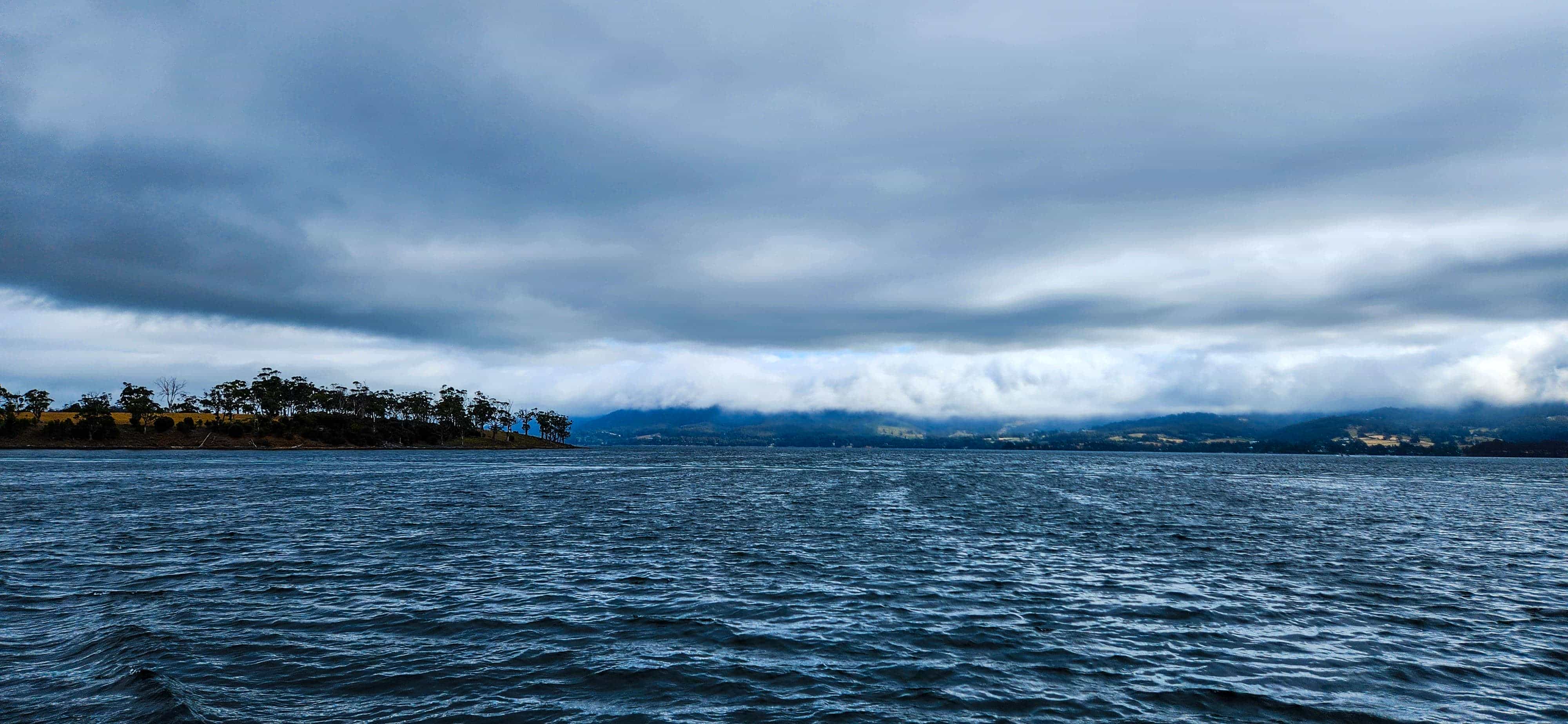 View from SeaLink Ferry from Bruny Island to Kettering