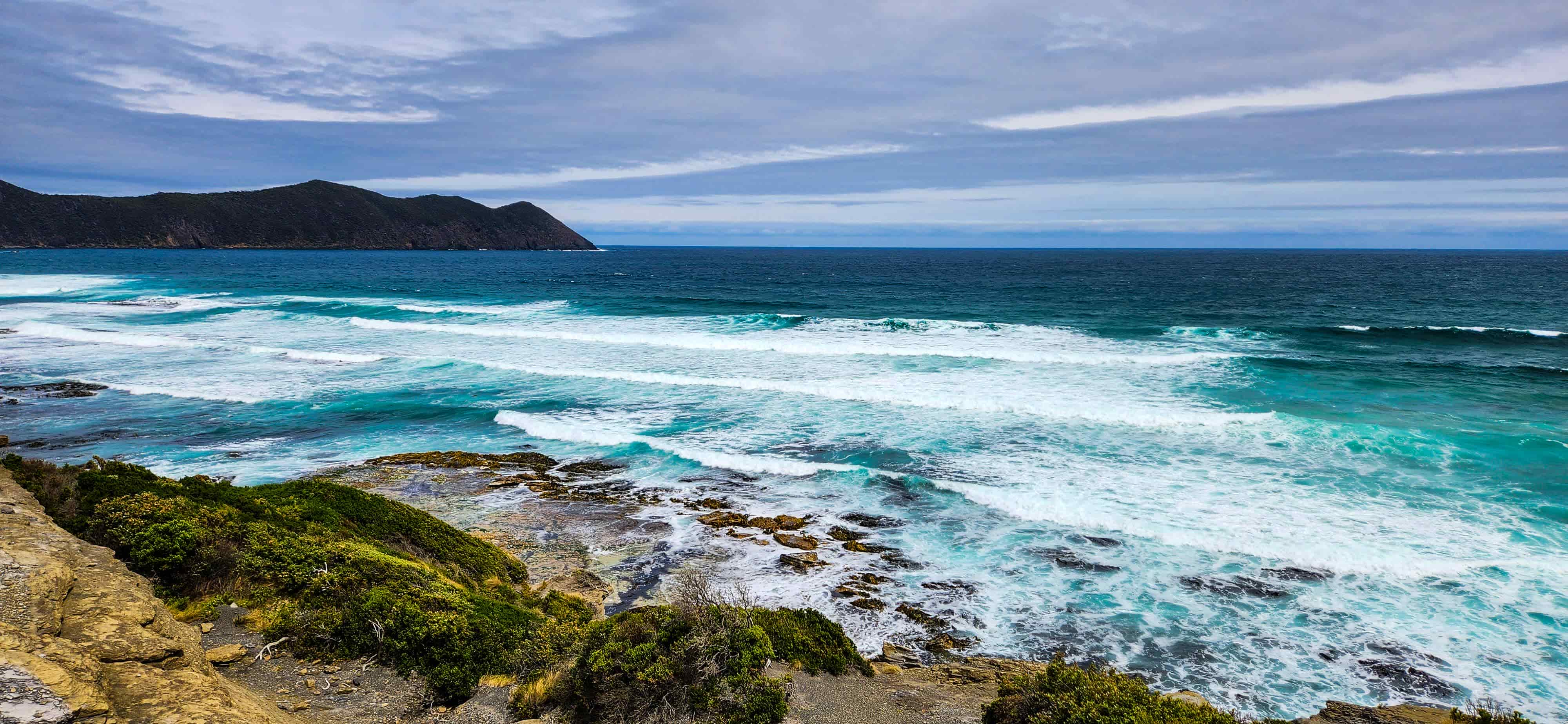 View of South East Cape from South Cape Bay Cliffs