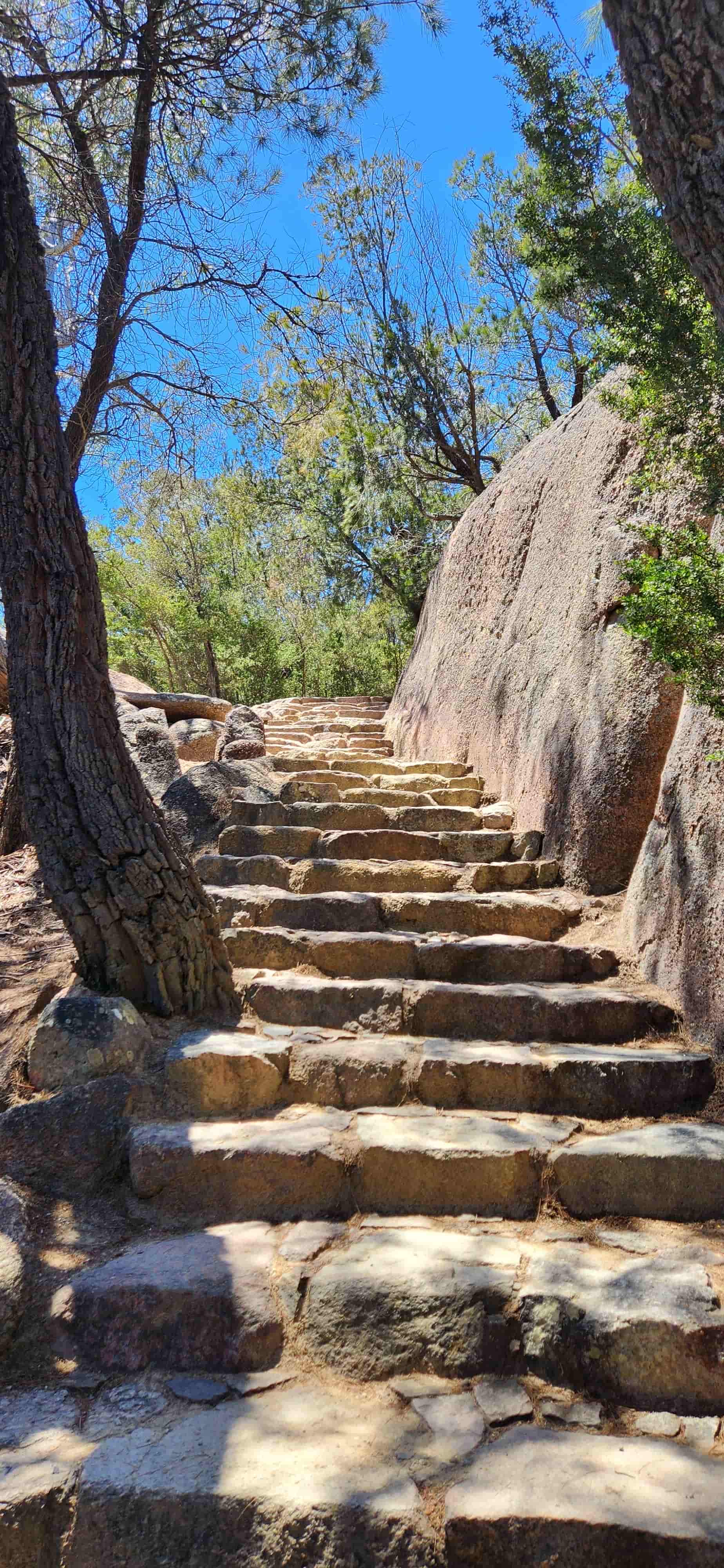 Steps along Wineglass Bay Lookout Walking Trail