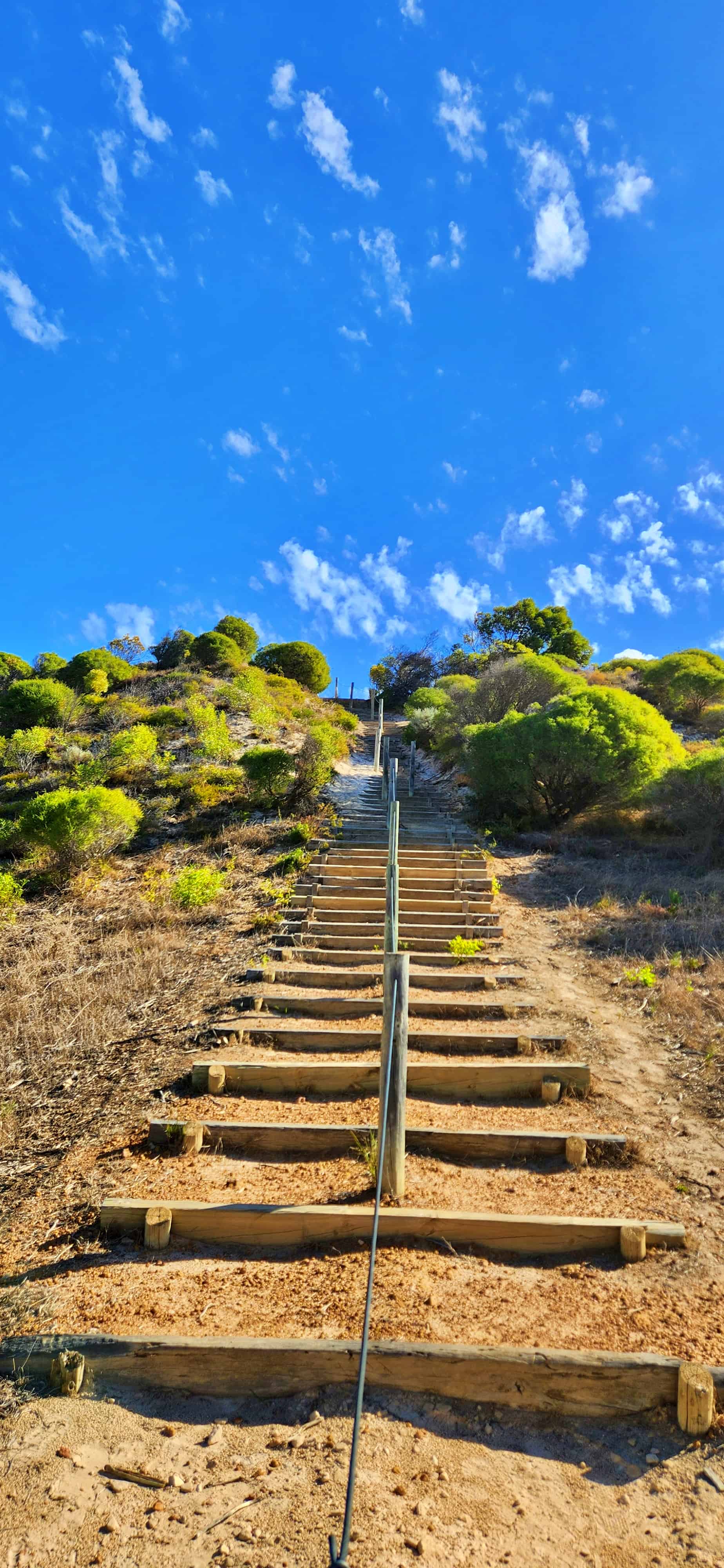 Stairs to Hansen Bay Lookout, Lake Thetis, Cervantes WA