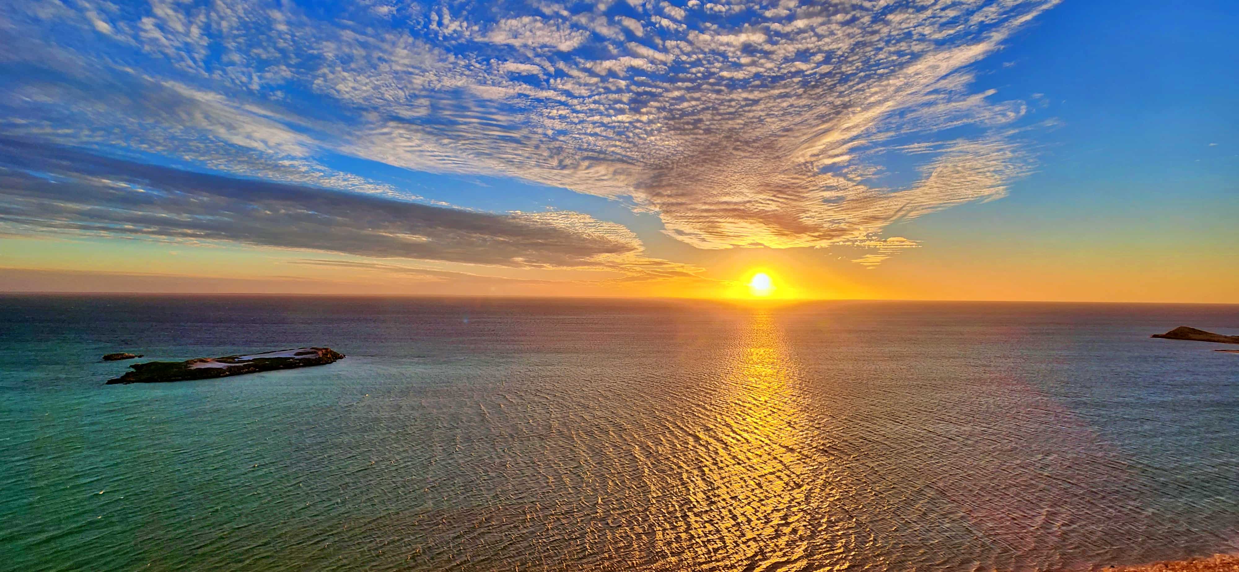 Eagle Island from Eagle Bluff Lookout, Denham WA