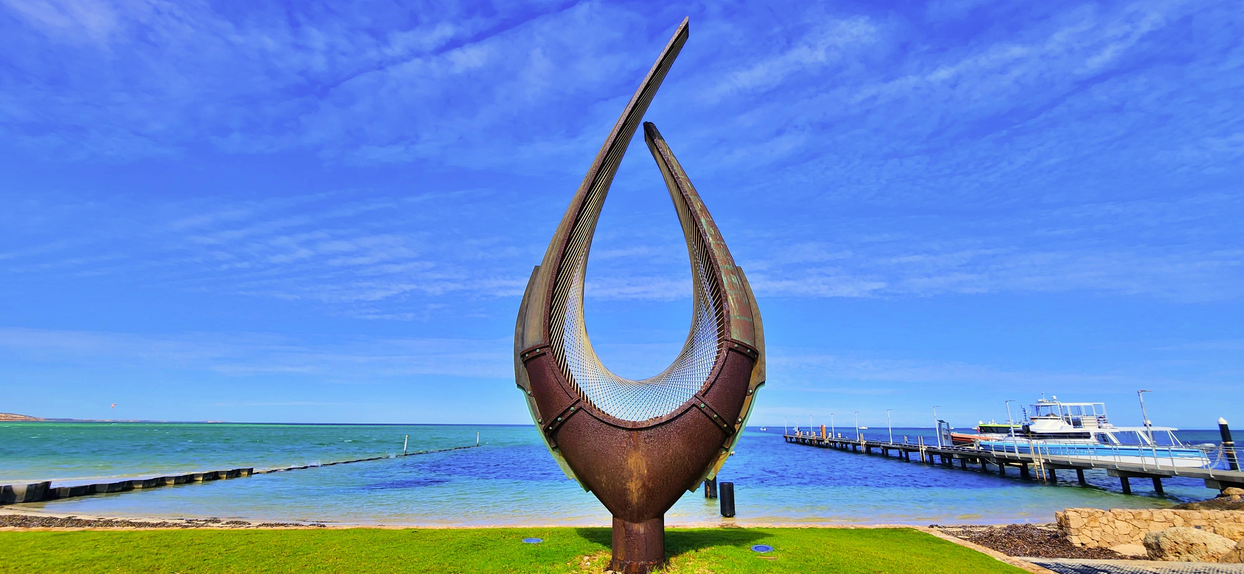 Unity Sculpture at Denham Foreshore