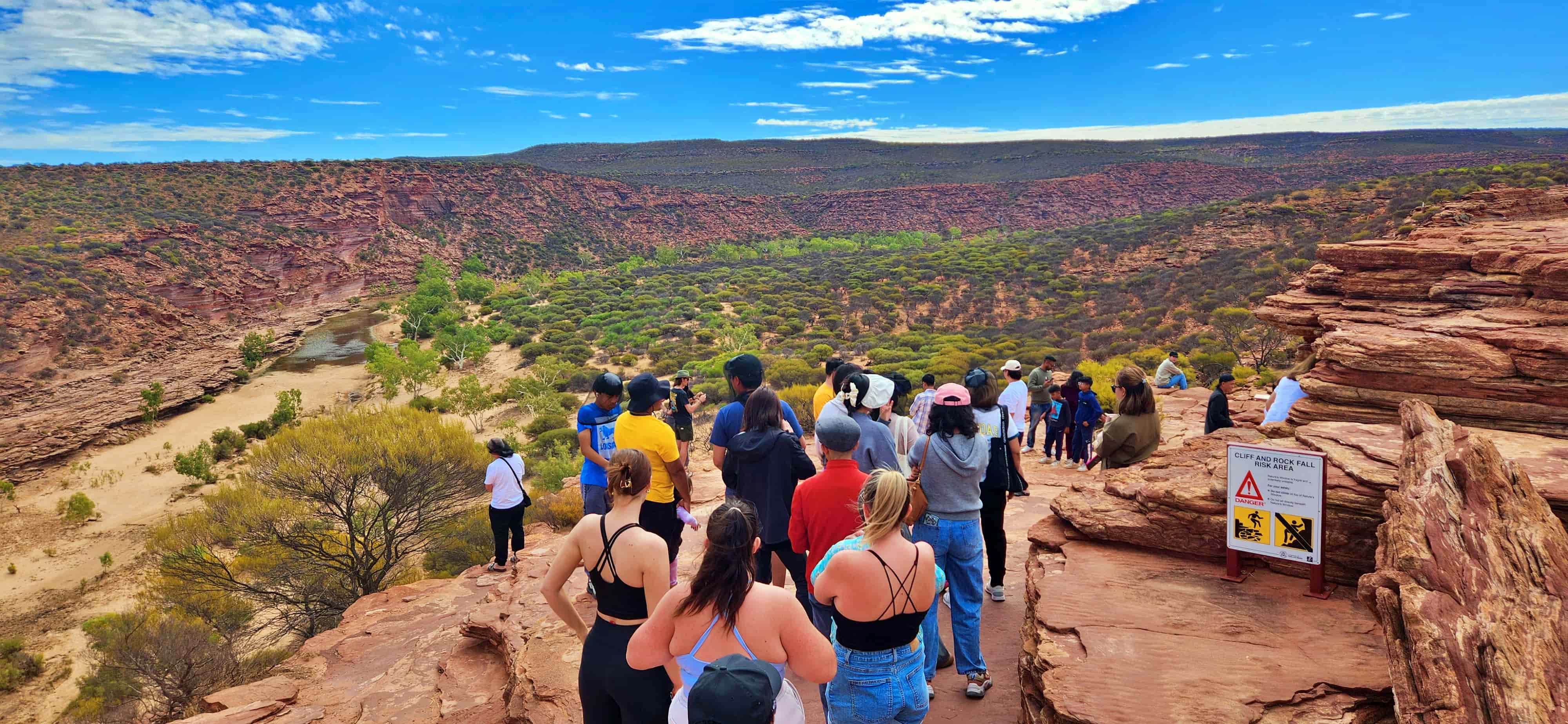 Queue for photos at Nature's Window, Kalbarri National Park