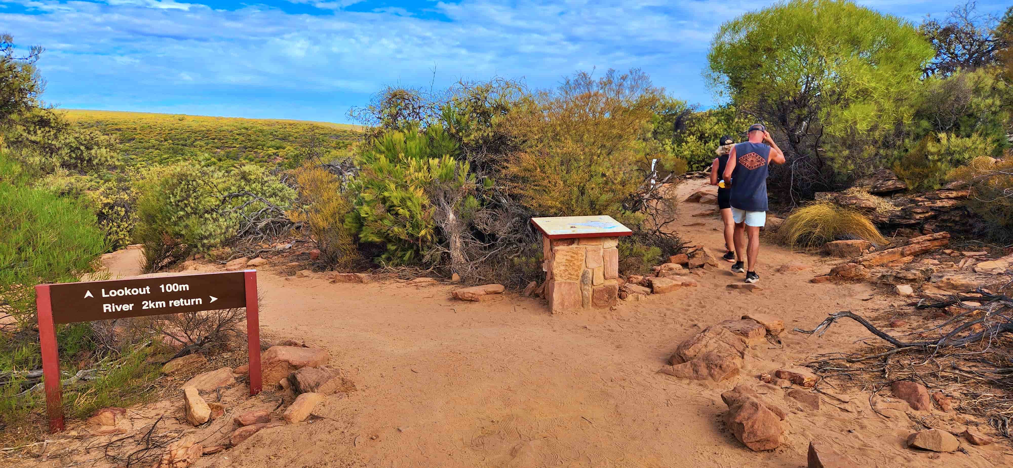 Z Bend Lookout and River Trail Intersection, Kalbarri National Park