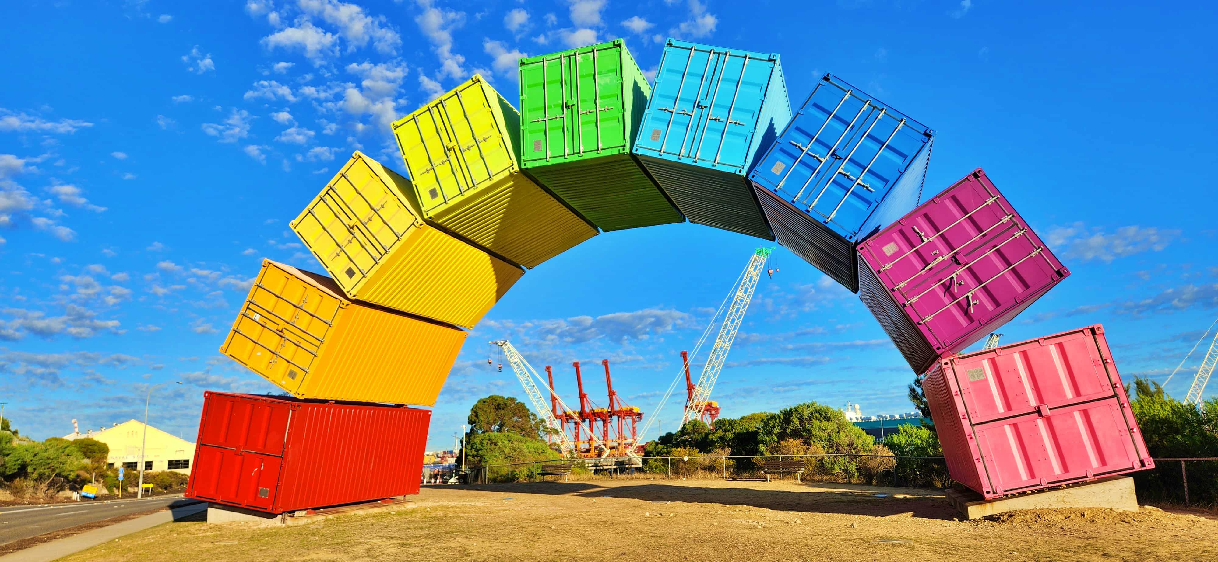 BIG Rainbow Sea Container, Fremantle